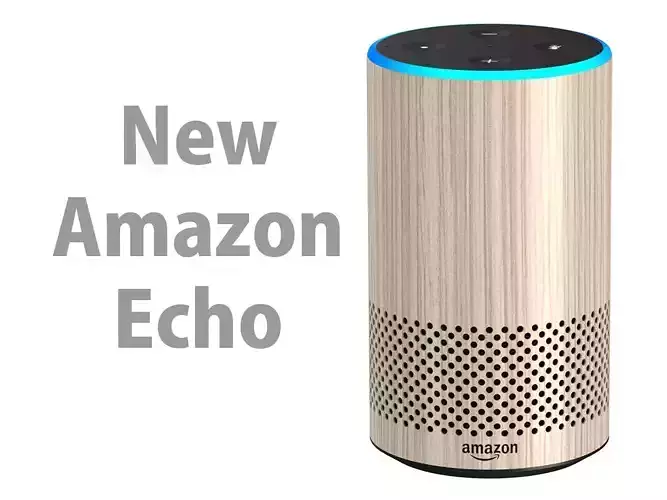New Amazon Echo 2018 Oak Finish