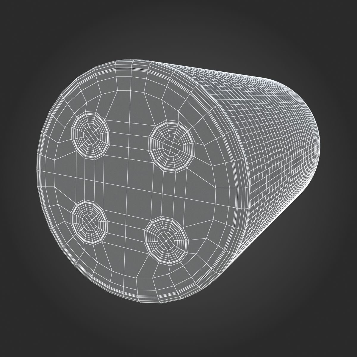 Amazon Echo 2018 Walnut Finish  3D model_28