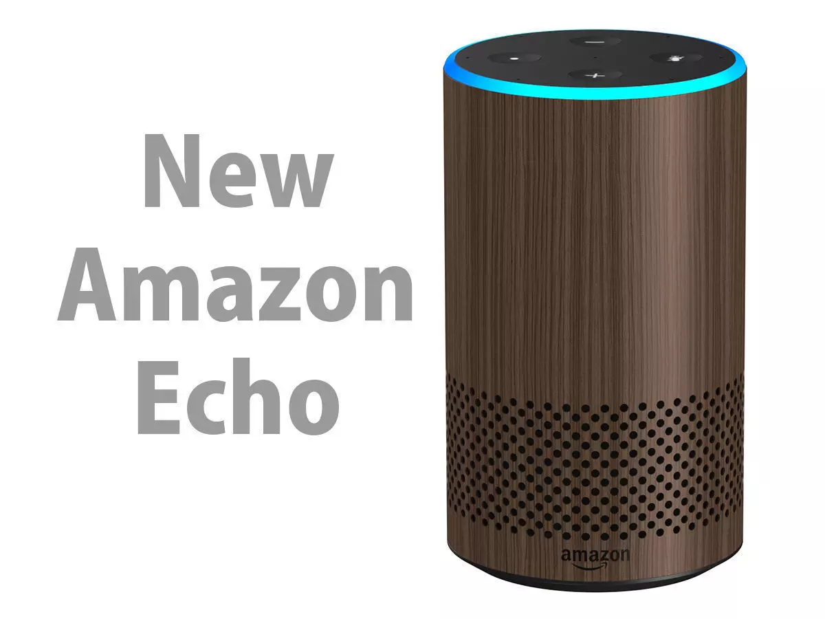 Amazon Echo 2018 Walnut Finish  3D model_0