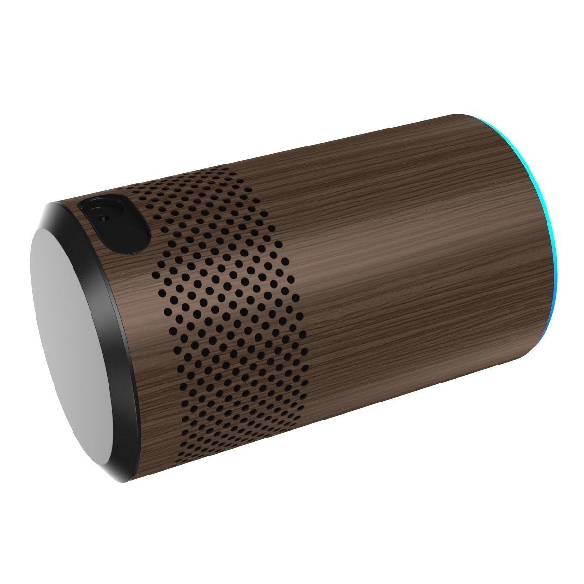 Amazon Echo 2018 Walnut Finish  3D model_3