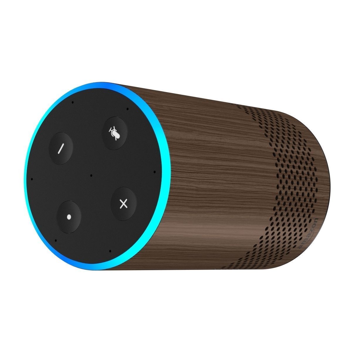 Amazon Echo 2018 Walnut Finish  3D model_12