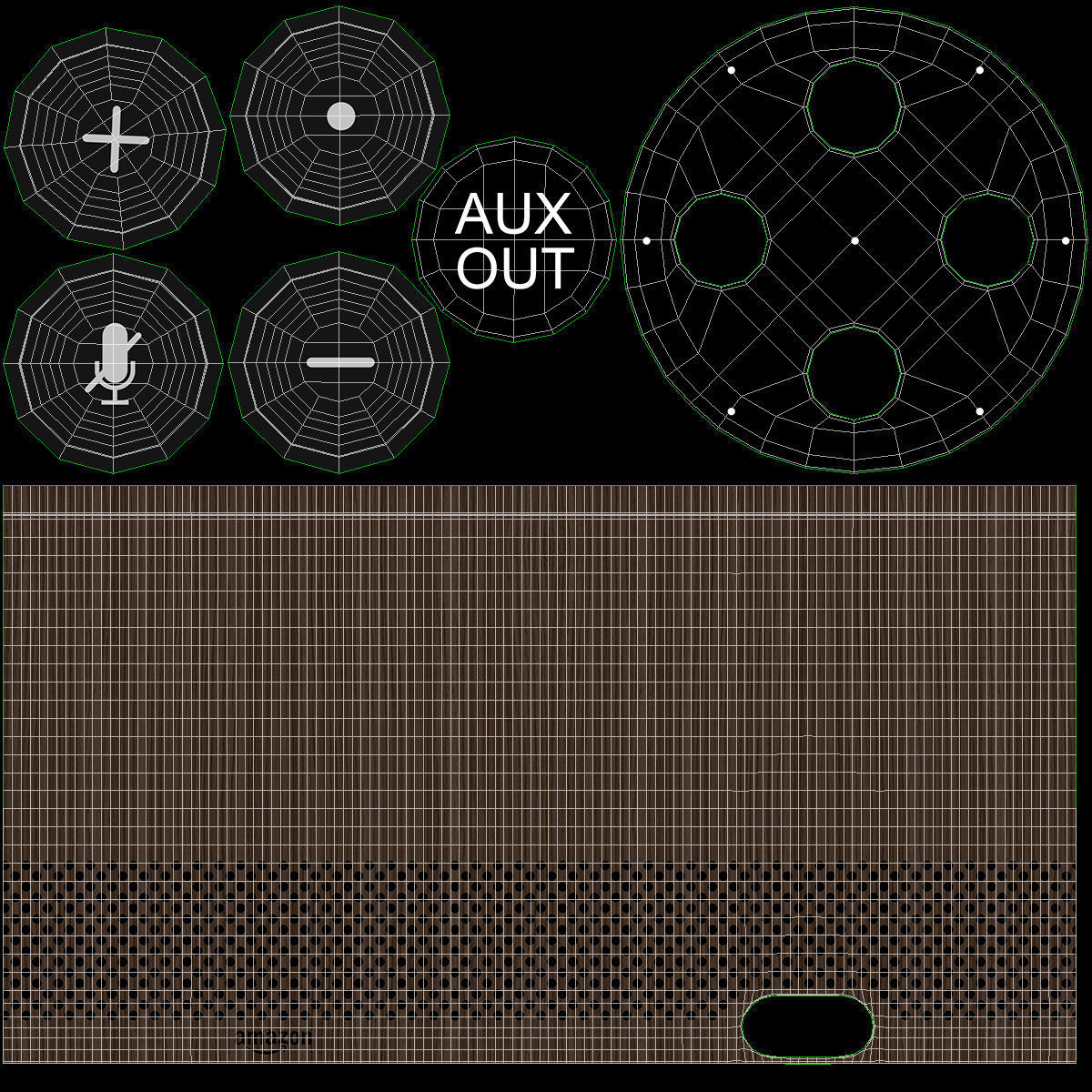 Amazon Echo 2018 Walnut Finish  3D model_24