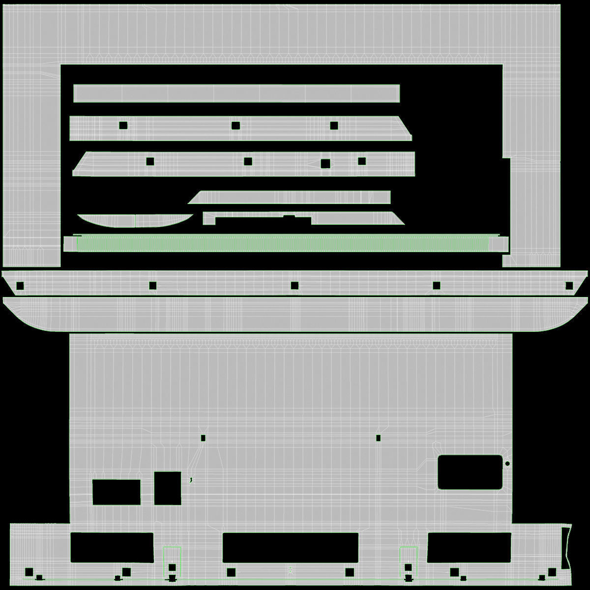Sony TV X690E LED 4K Ultra HD 3D model_16