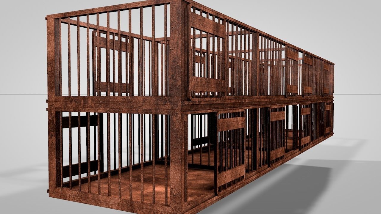 LL Sheep Wagon 3D model_9