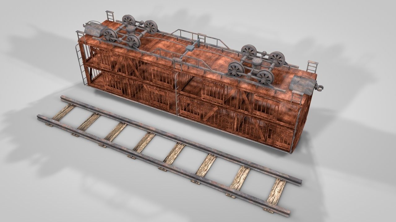 LL Sheep Wagon 3D model_11