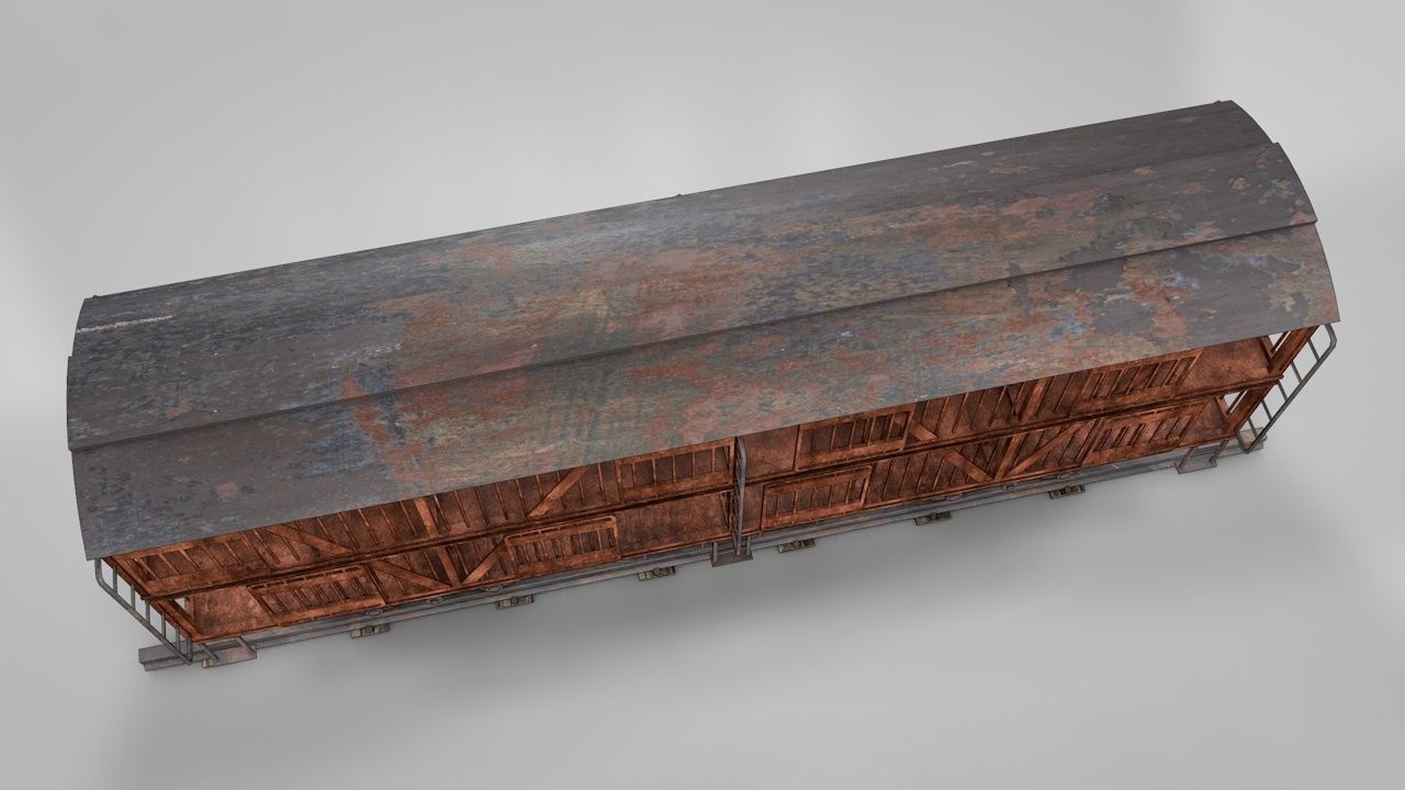 LL Sheep Wagon 3D model_3