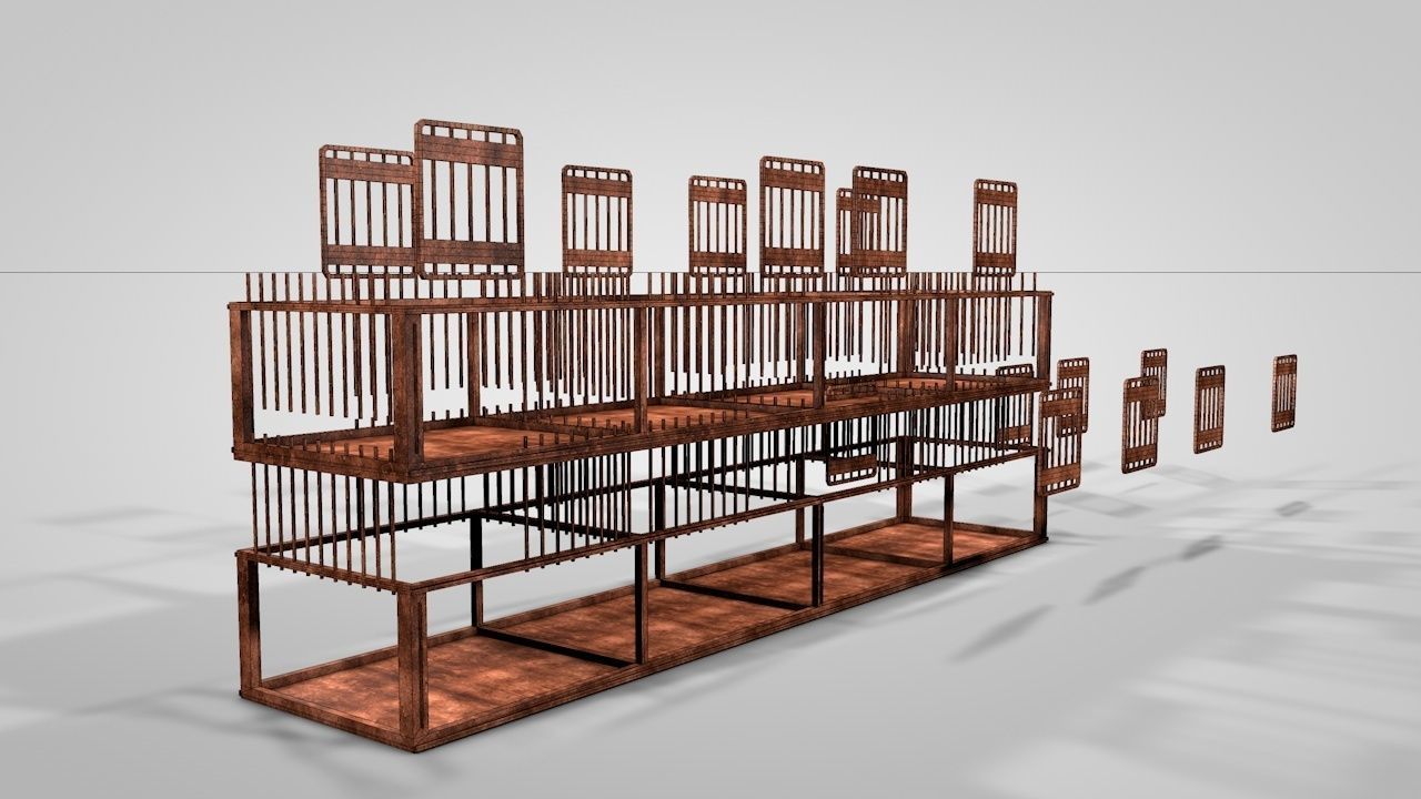 LL Sheep Wagon 3D model_10