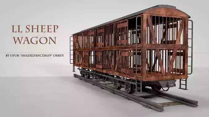 LL Sheep Wagon 3D model