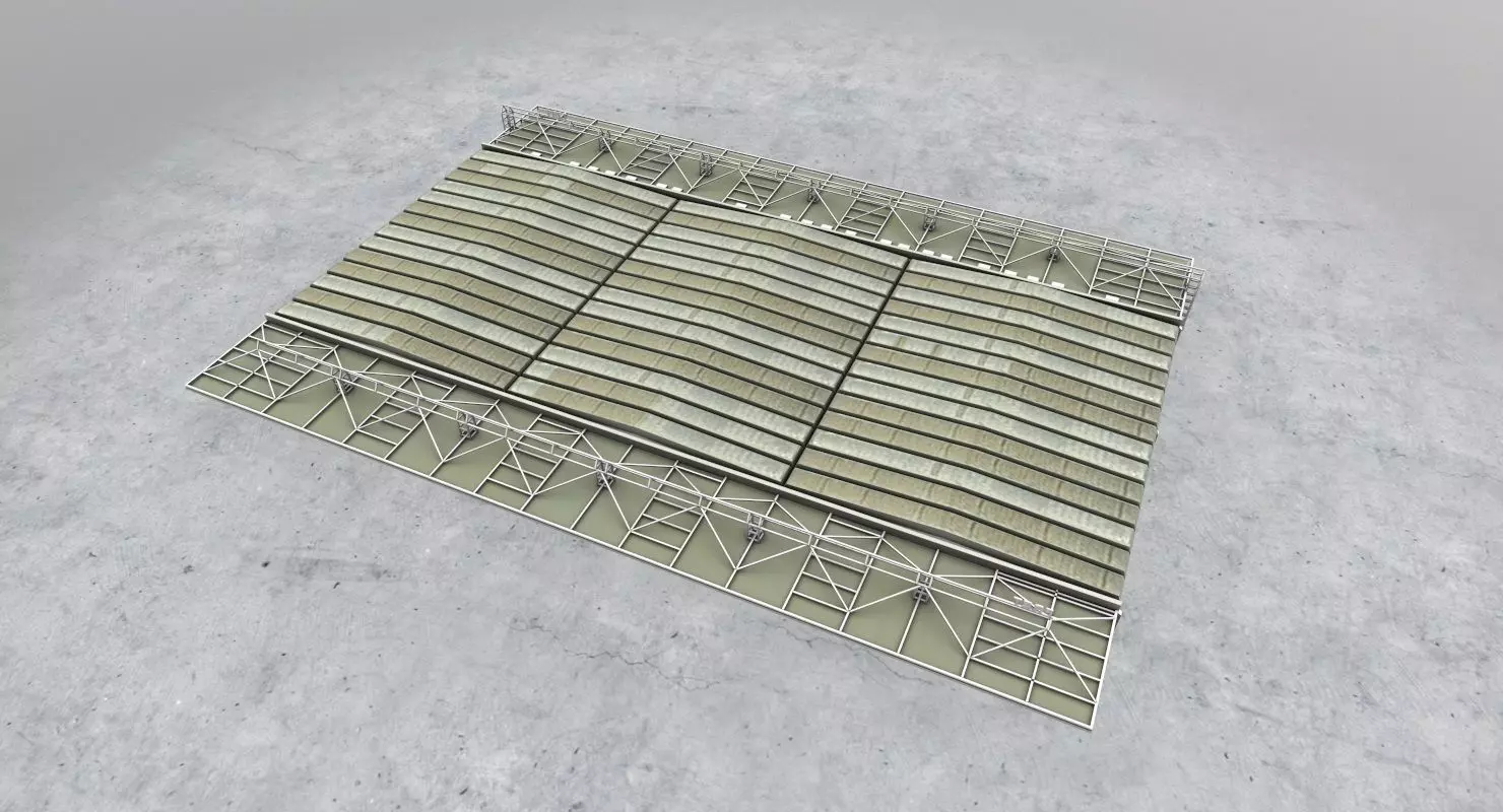 LFMN Cargo Terminal Low-poly 3D model