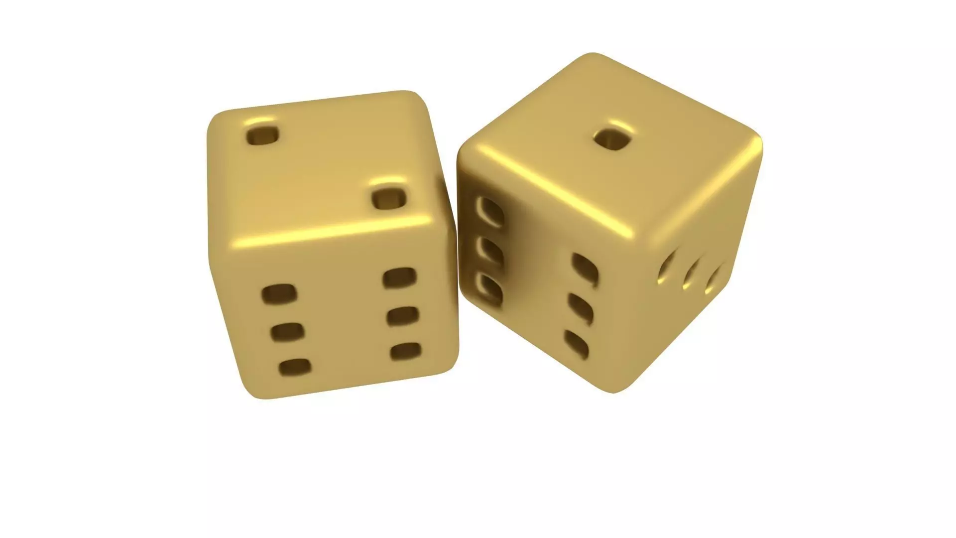 A free pair of multi-purpose dices Free 3D model