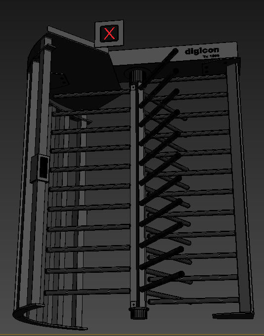 Digicon turnstile - So5  3D model_3