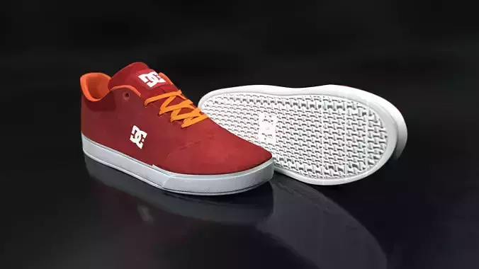 DC Shoes Crisis - Orange-Red