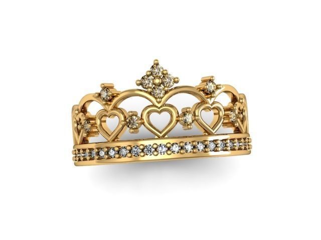 Ring crown 3D print model