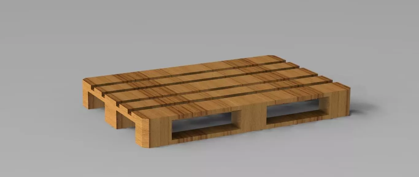 pallet wooden 3D print model_0