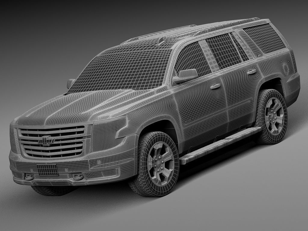 Chevrolet Tahoe Z71 2015 3D model_13