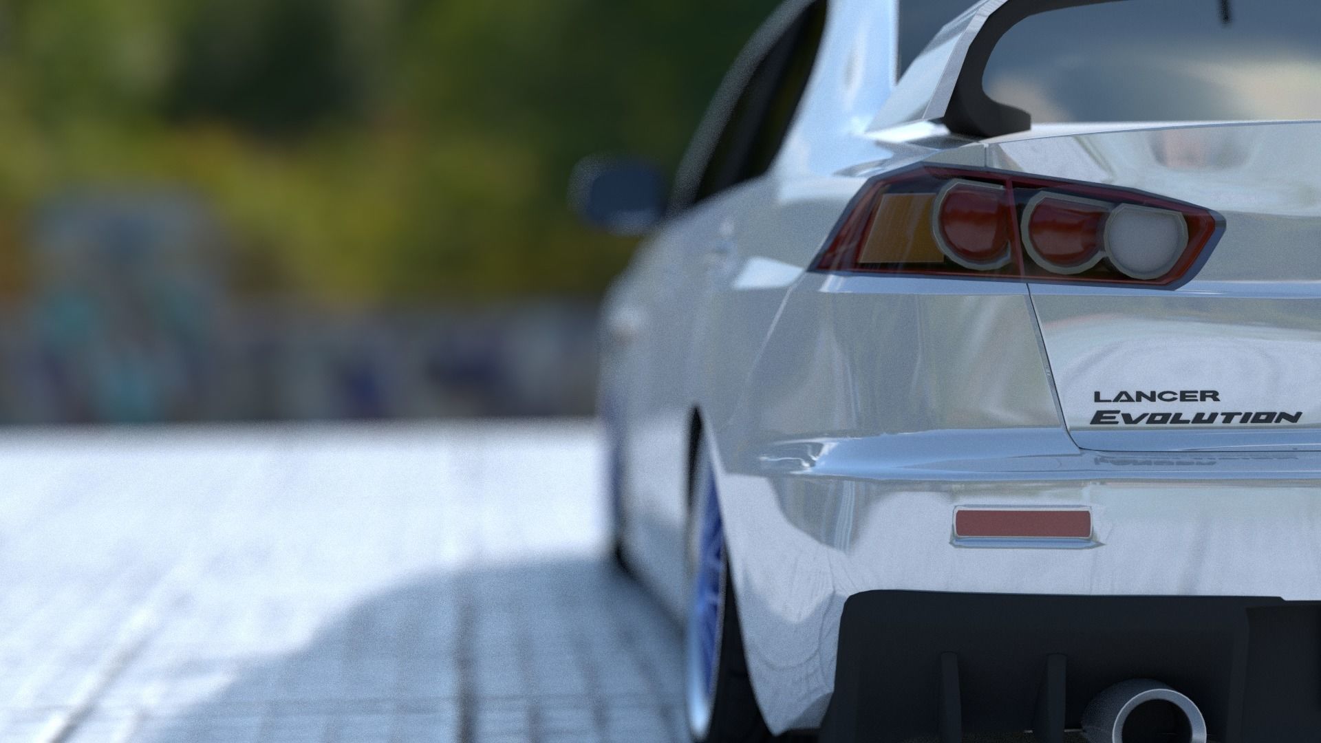 Mitsubishi Lancer Evolution X Free 3D model_11