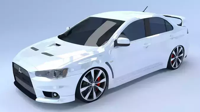 Mitsubishi Lancer Evolution X Free 3D model