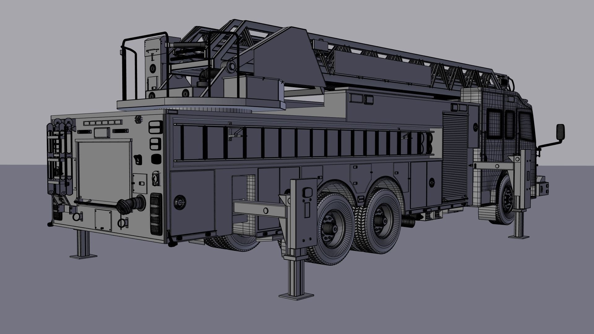 Firetruck Viper 3D model_11