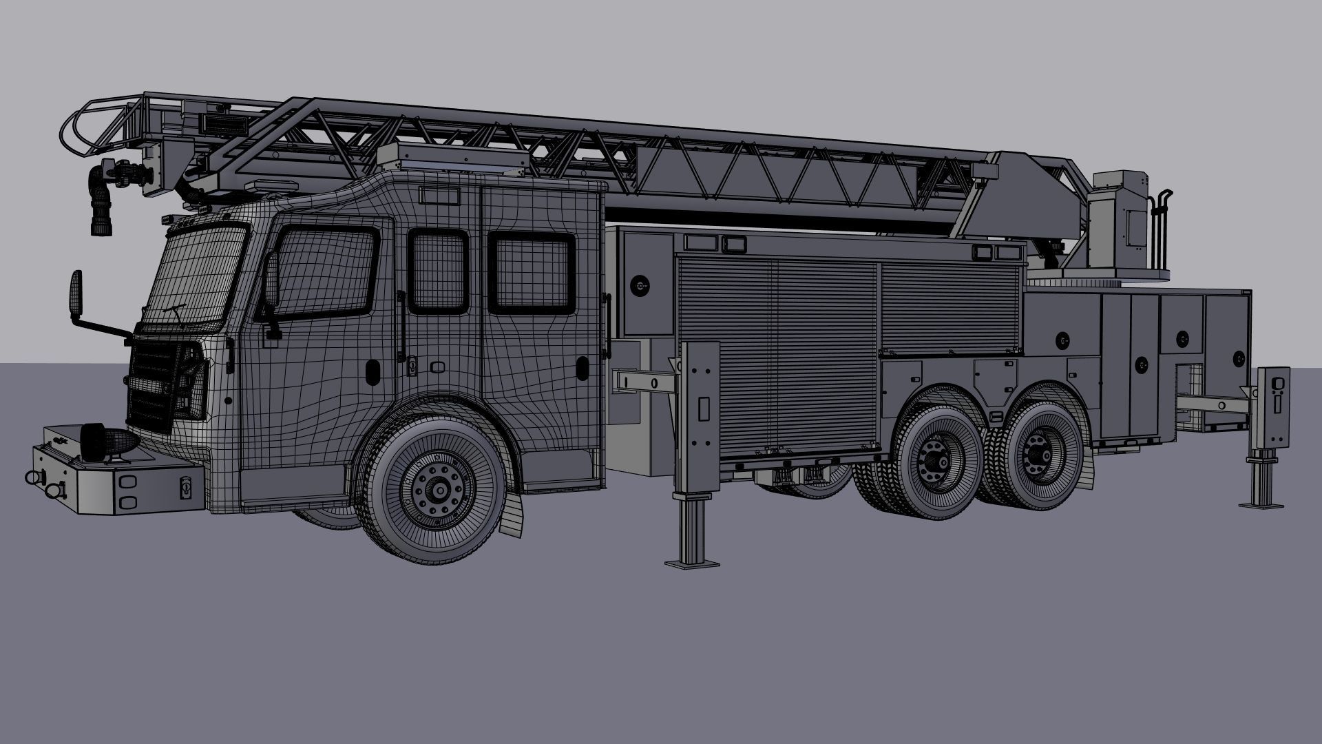 Firetruck Viper 3D model_9