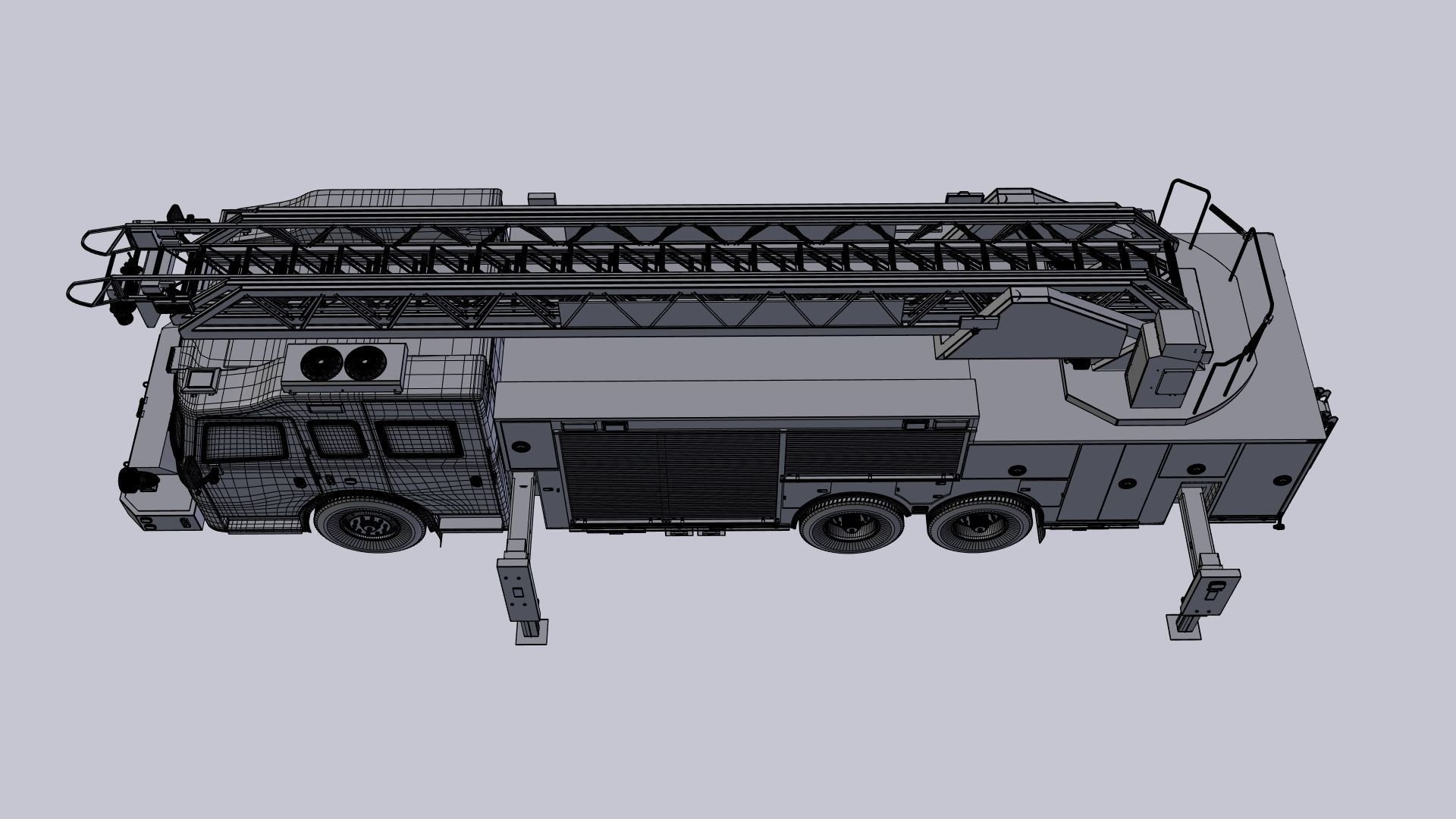 Firetruck Viper 3D model_10