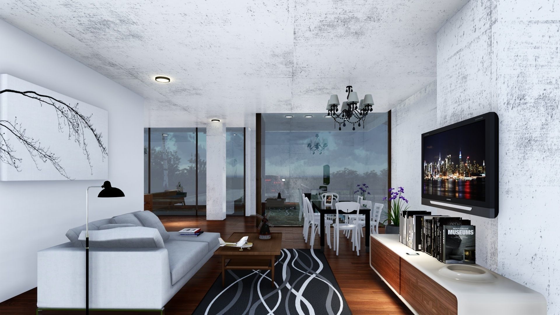 Villa 1 -Villa ONE Low-poly 3D model_9