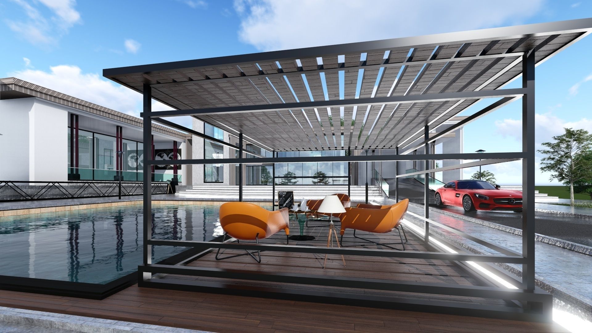 Villa 1 -Villa ONE Low-poly 3D model_1