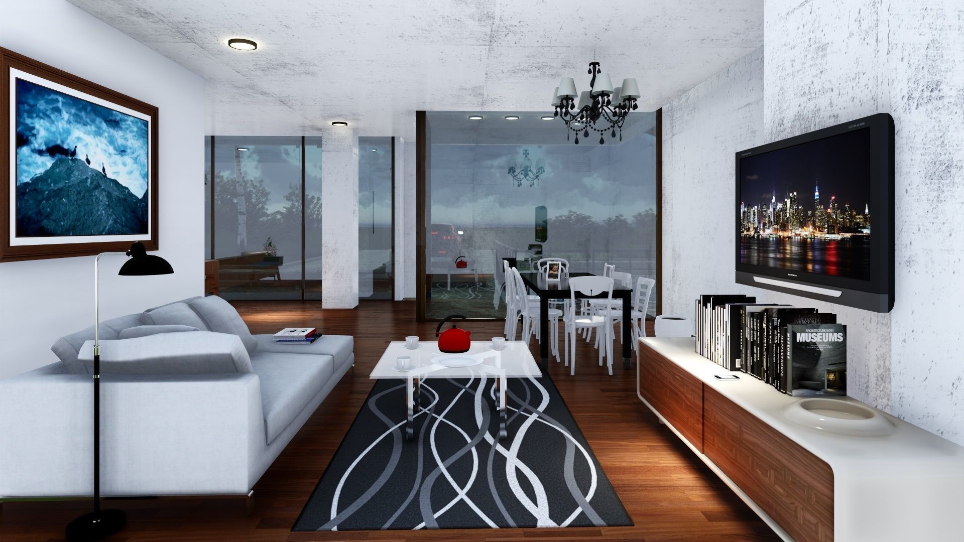 Villa 1 -Villa ONE Low-poly 3D model_3