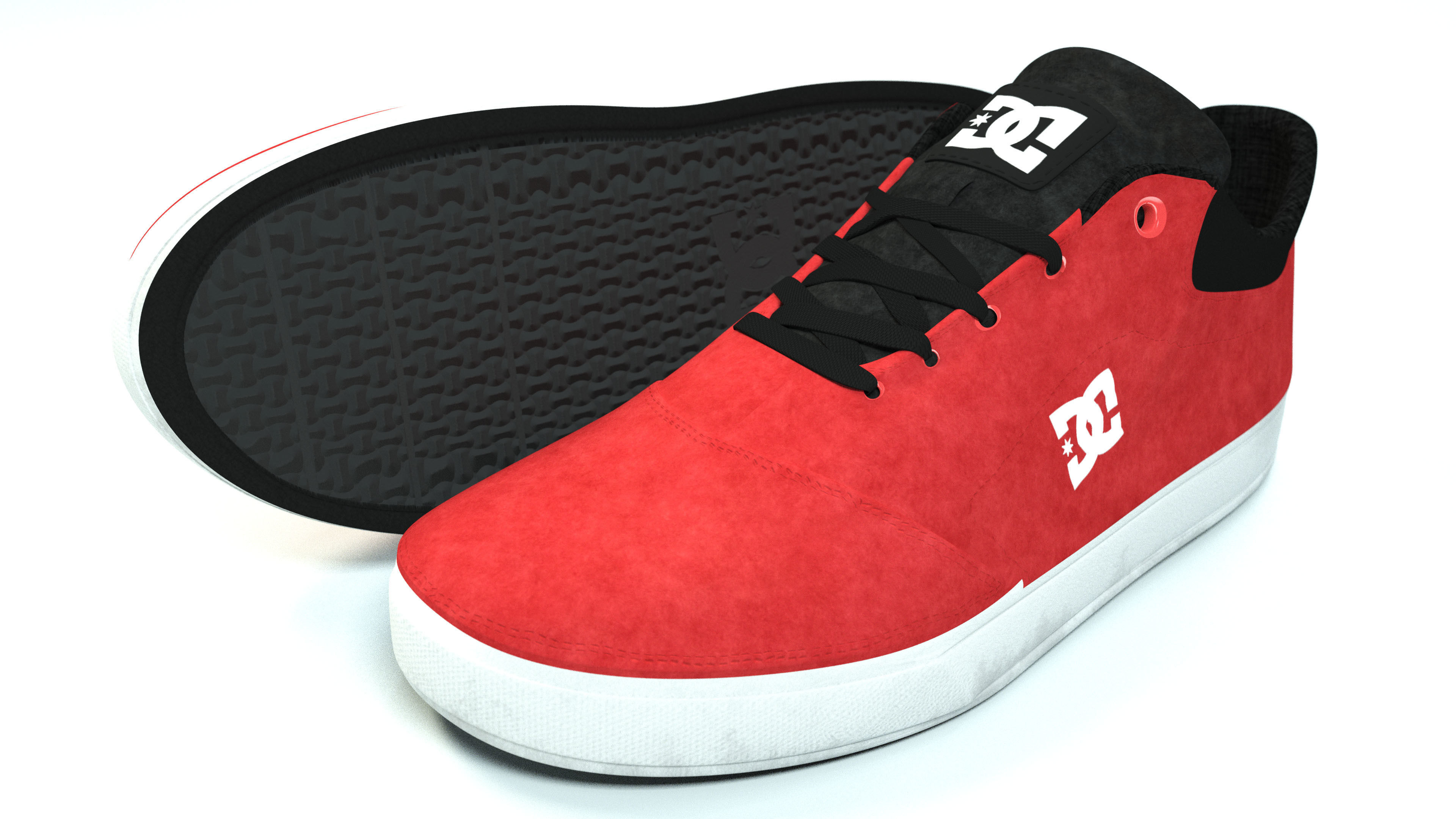 DC Shoes Crisis - Collection of 6 colors Low-poly 3D model_6