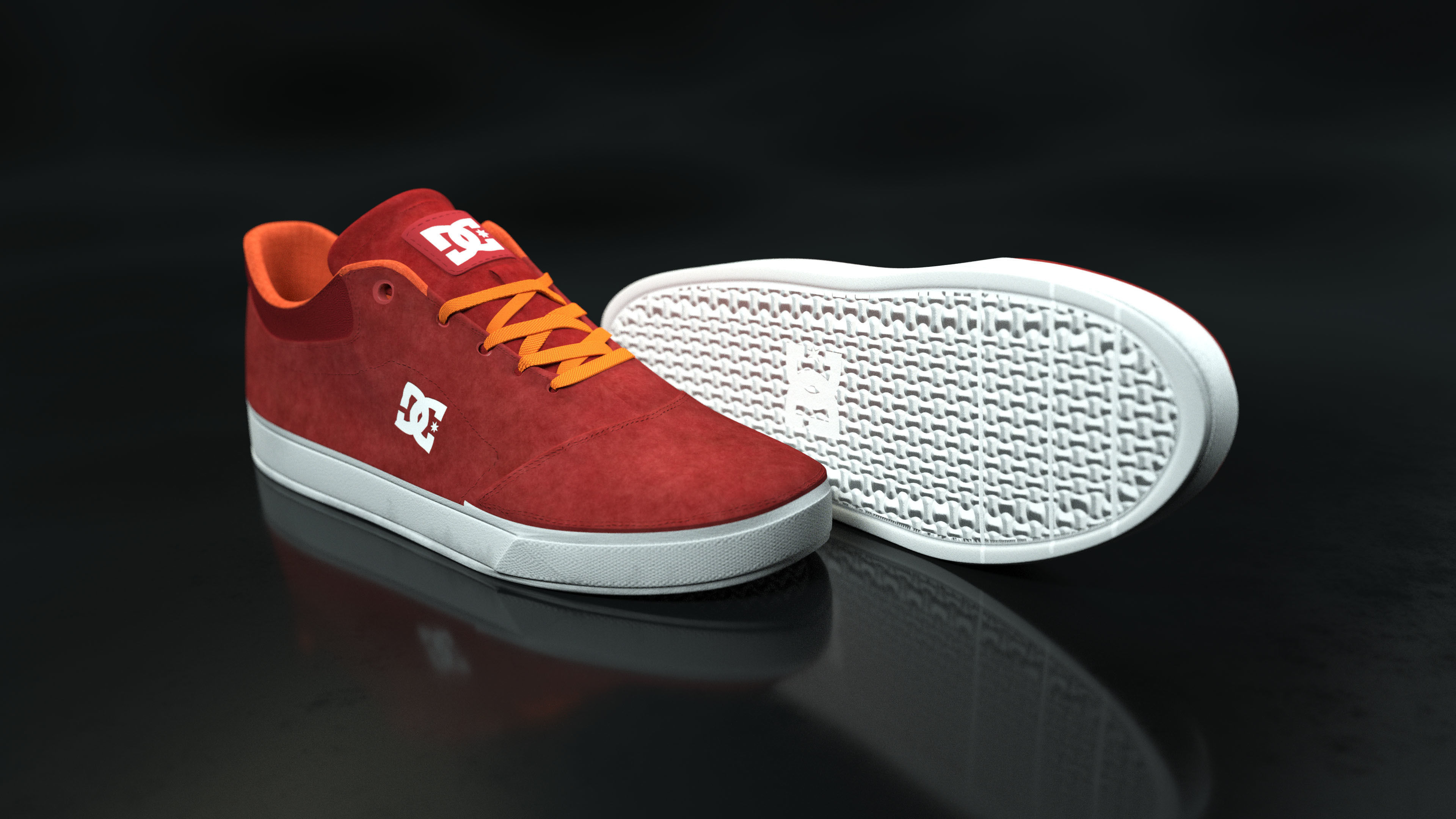 DC Shoes Crisis - Collection of 6 colors Low-poly 3D model_9