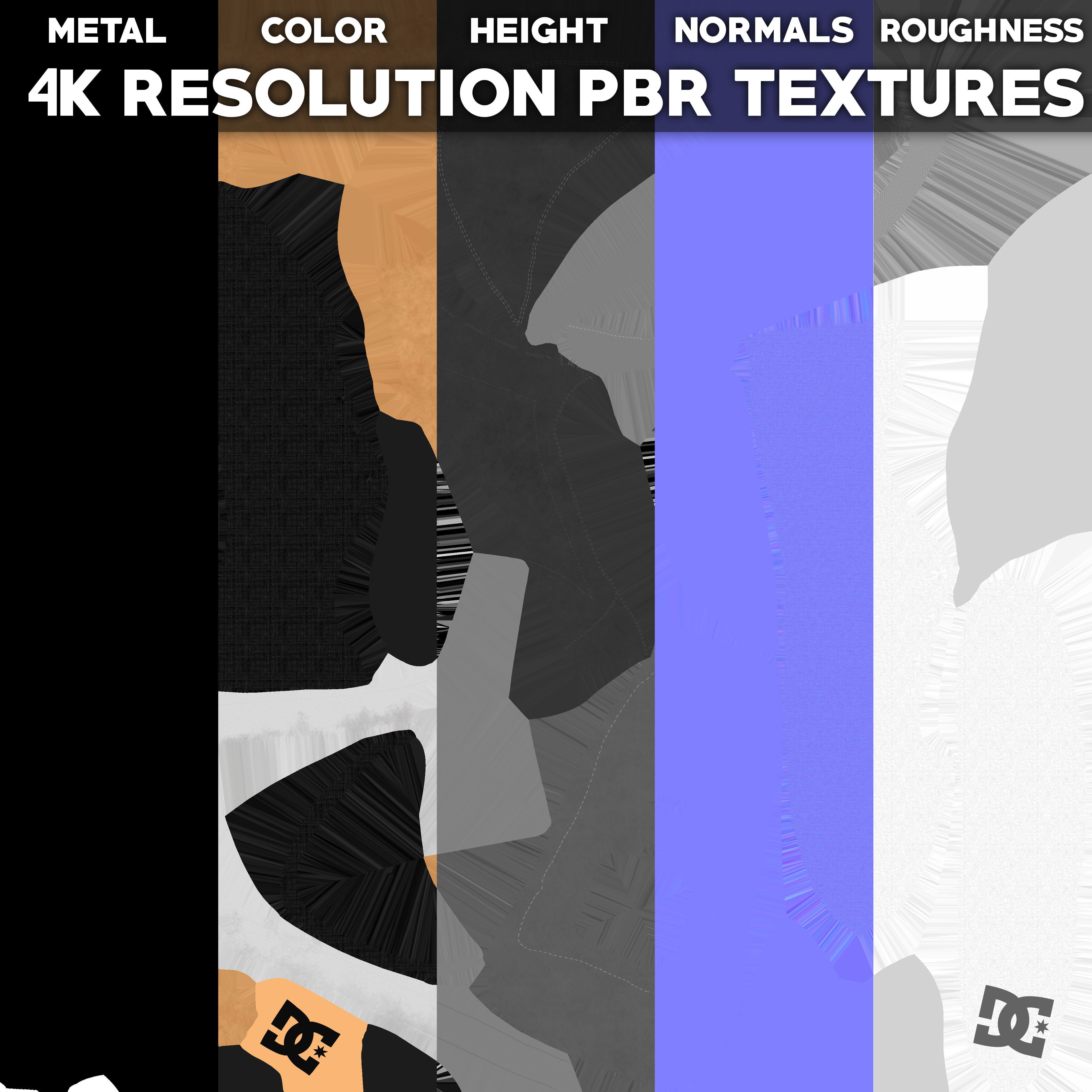 DC Shoes Crisis - Collection of 6 colors Low-poly 3D model_36