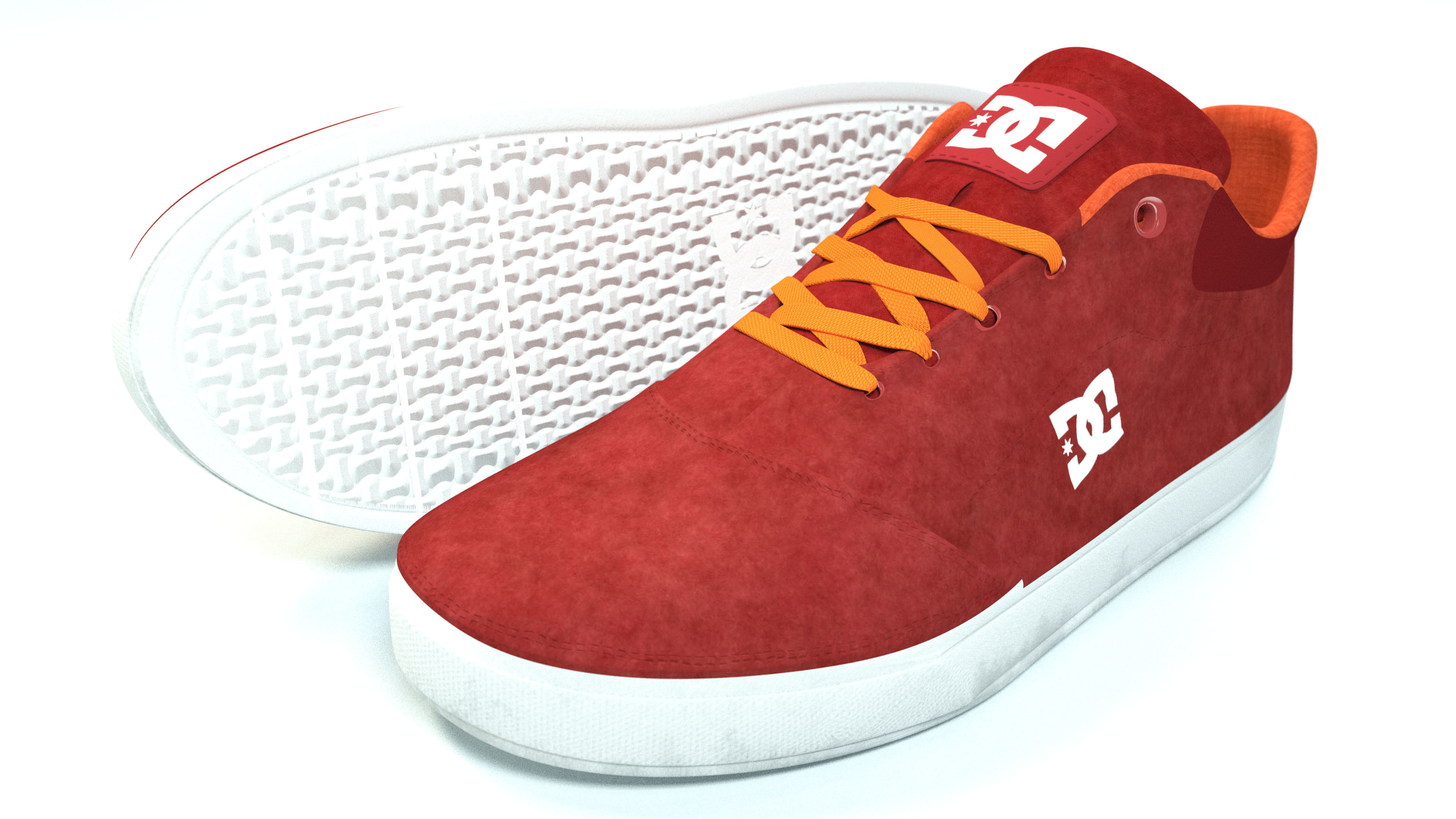 DC Shoes Crisis - Collection of 6 colors Low-poly 3D model_15