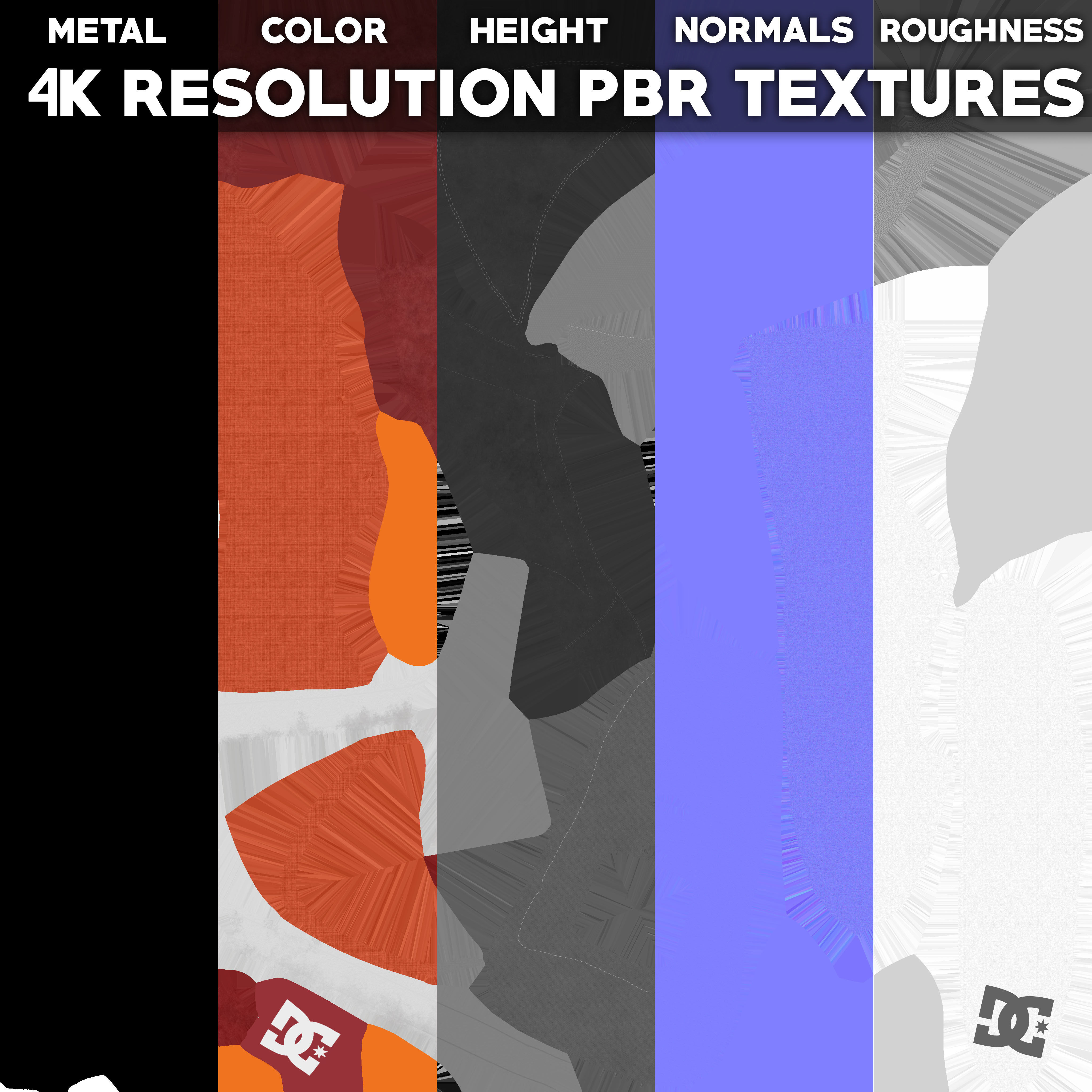 DC Shoes Crisis - Collection of 6 colors Low-poly 3D model_13