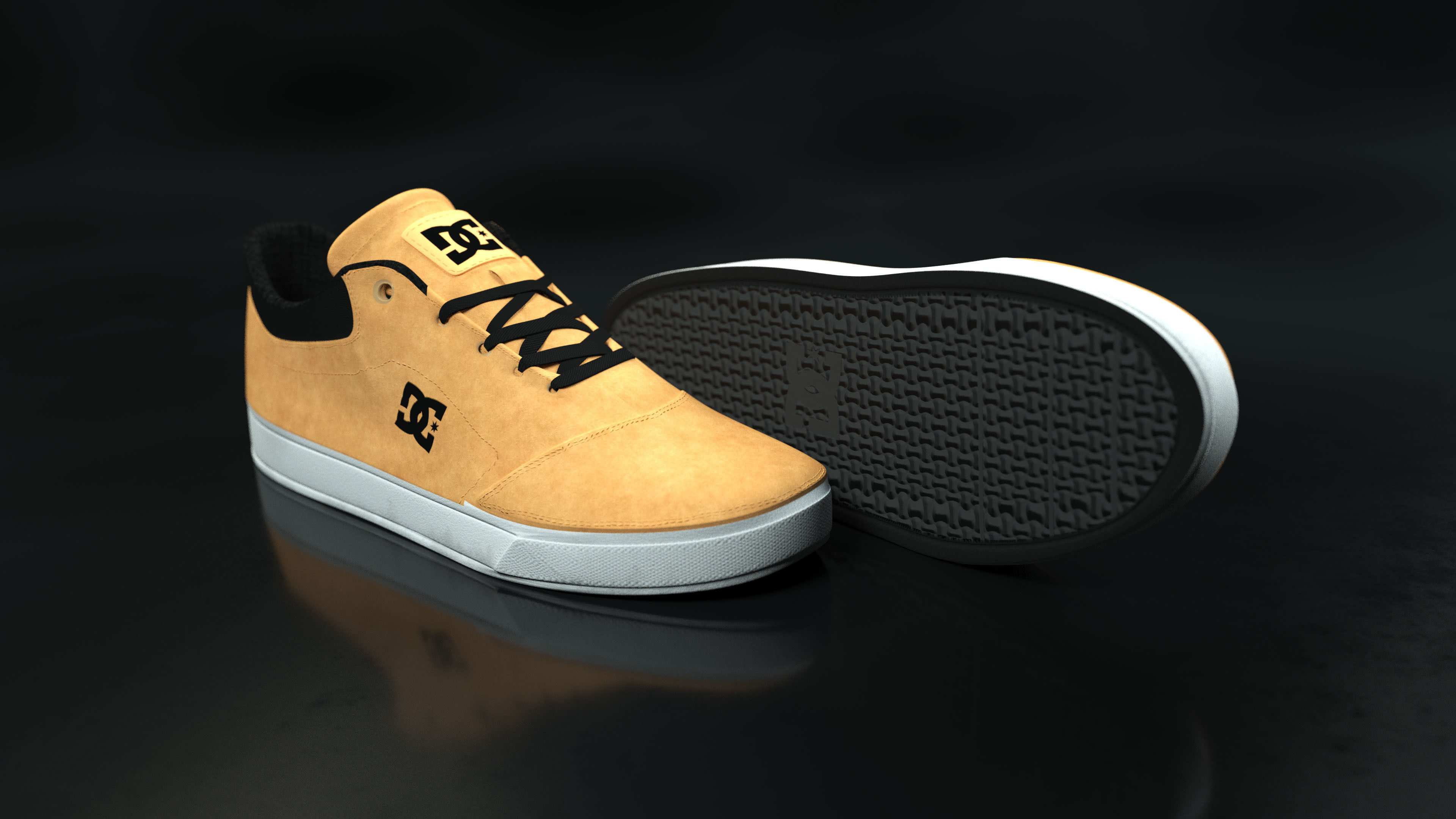 DC Shoes Crisis - Collection of 6 colors Low-poly 3D model_35