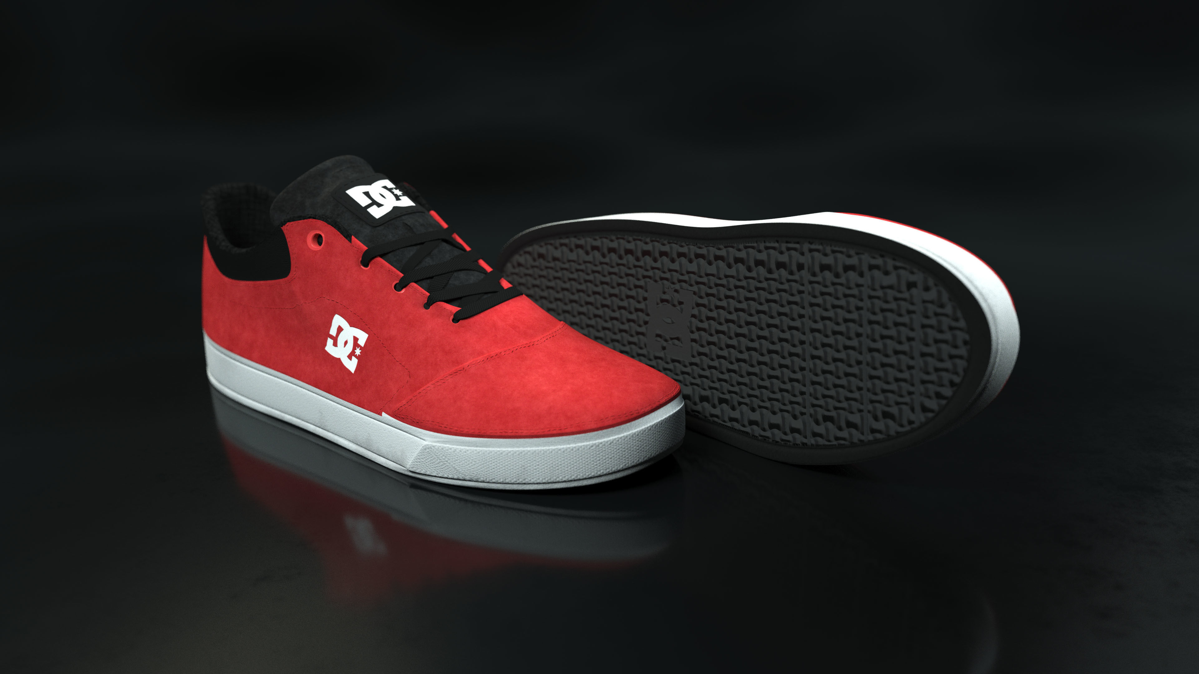 DC Shoes Crisis - Collection of 6 colors Low-poly 3D model_5
