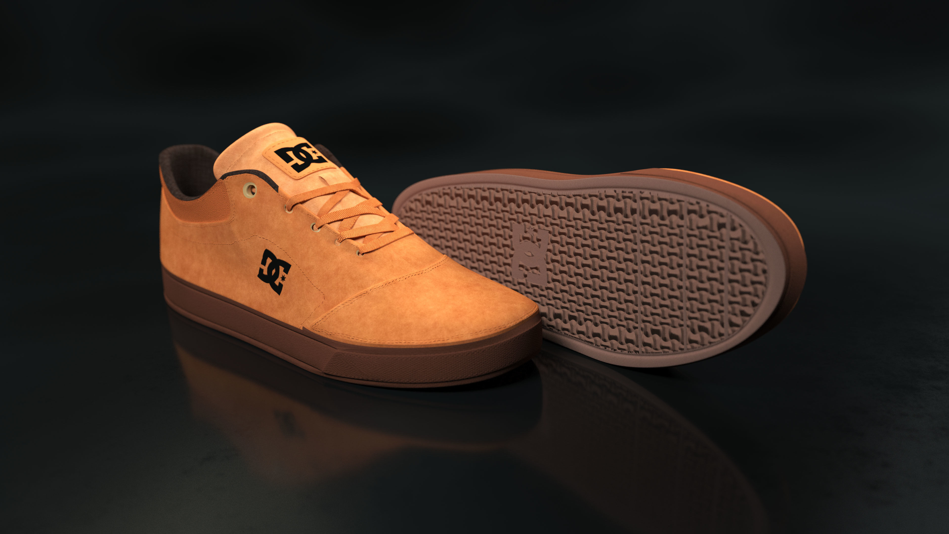 DC Shoes Crisis - Collection of 6 colors Low-poly 3D model_16
