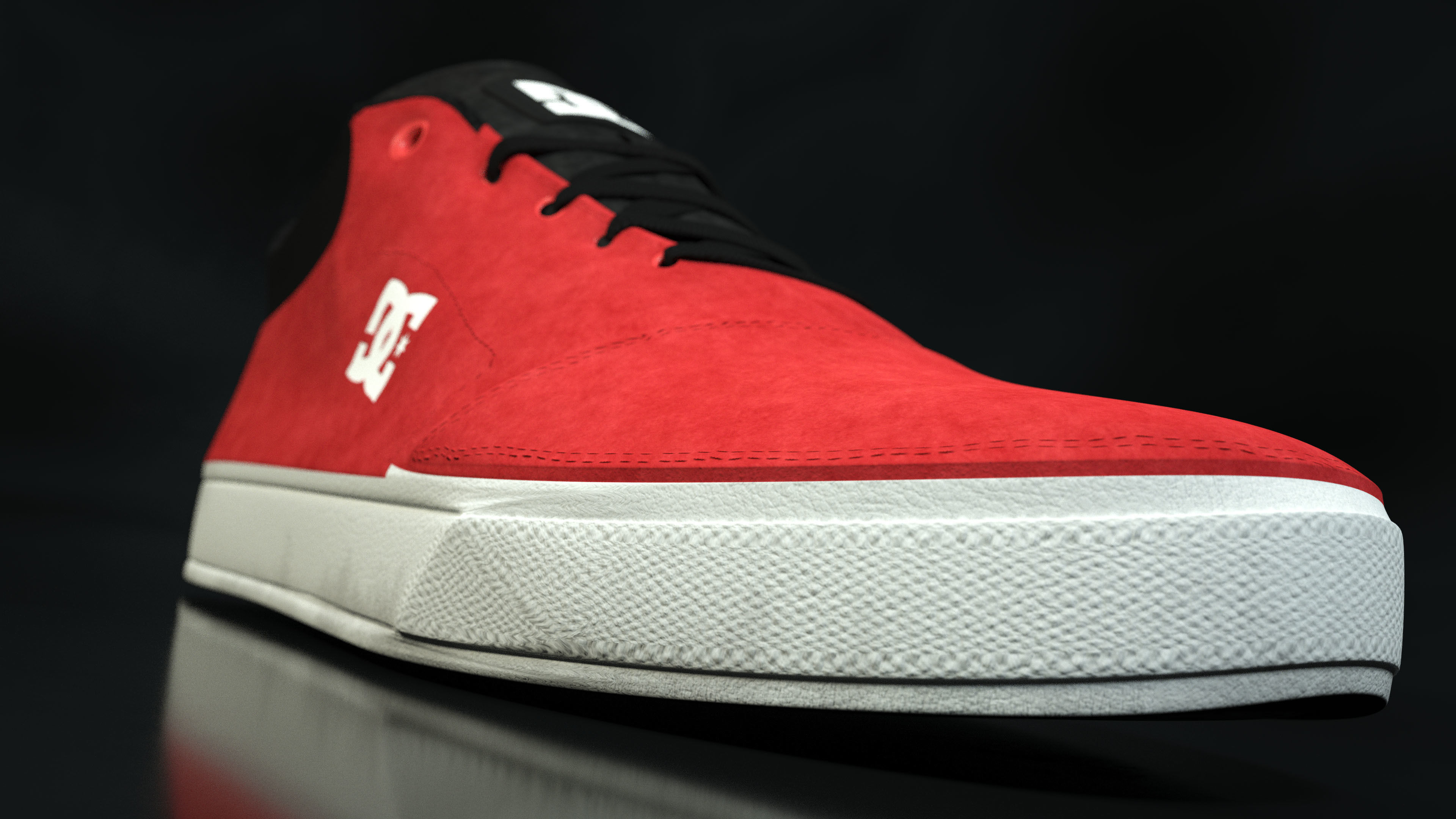 DC Shoes Crisis - Collection of 6 colors Low-poly 3D model_7