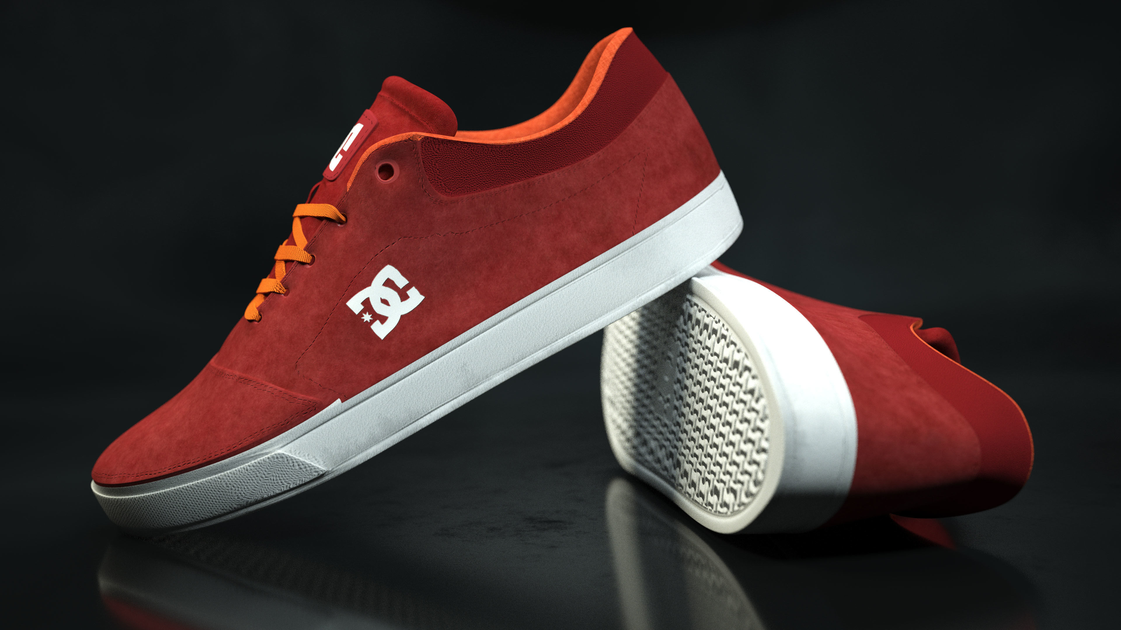 DC Shoes Crisis - Collection of 6 colors Low-poly 3D model_10