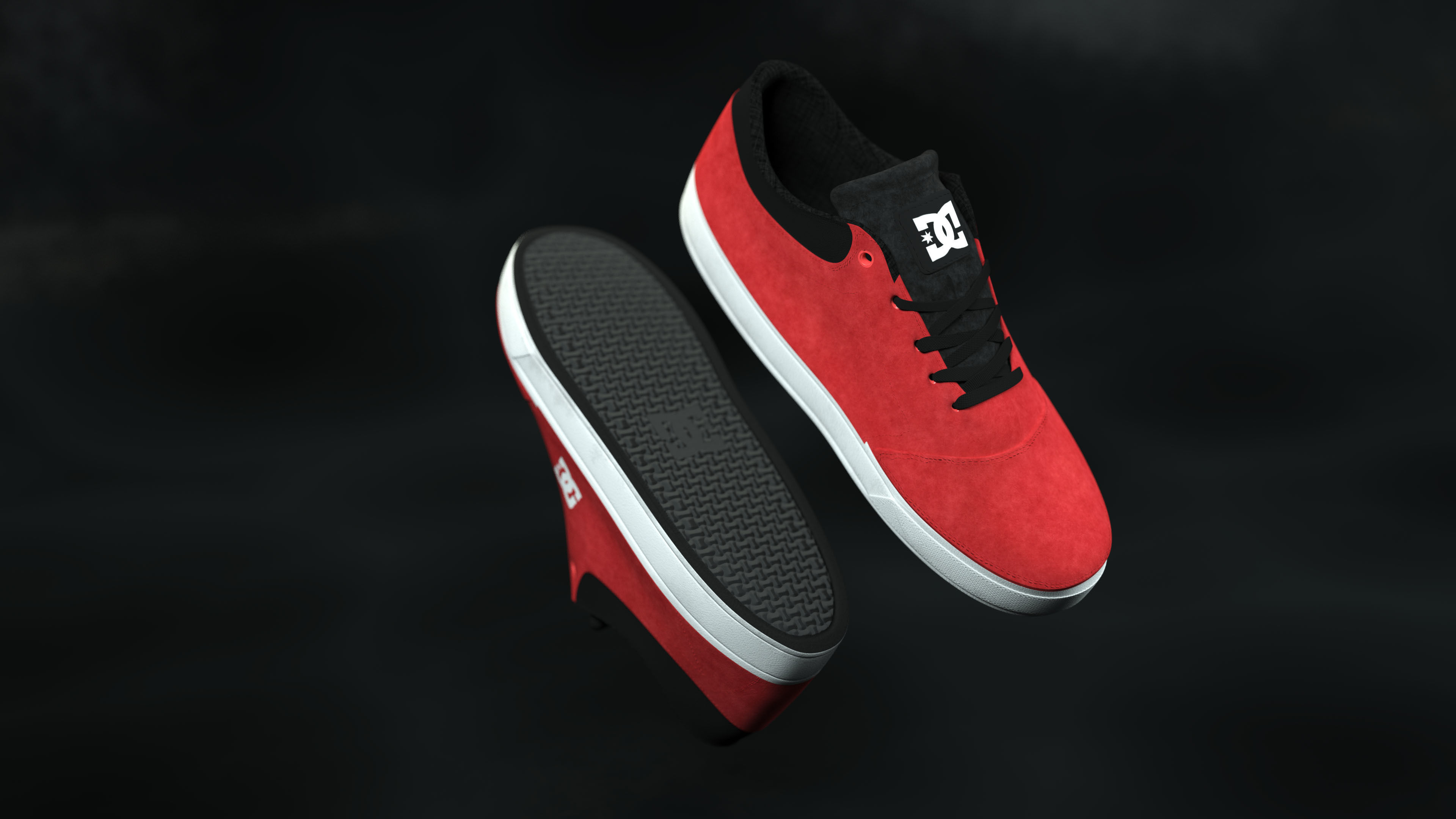 DC Shoes Crisis - Collection of 6 colors Low-poly 3D model_3