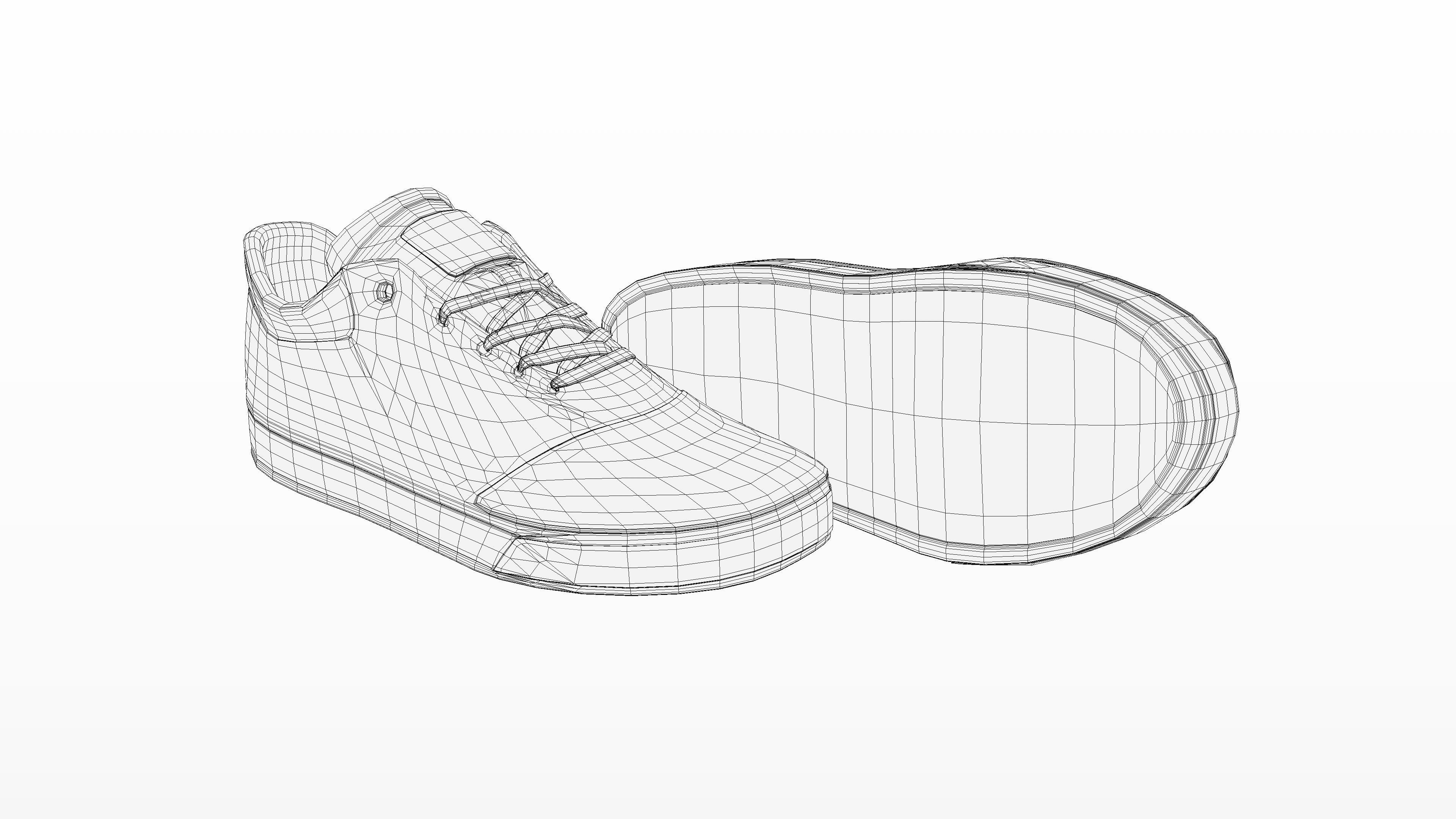 DC Shoes Crisis - Collection of 6 colors Low-poly 3D model_44