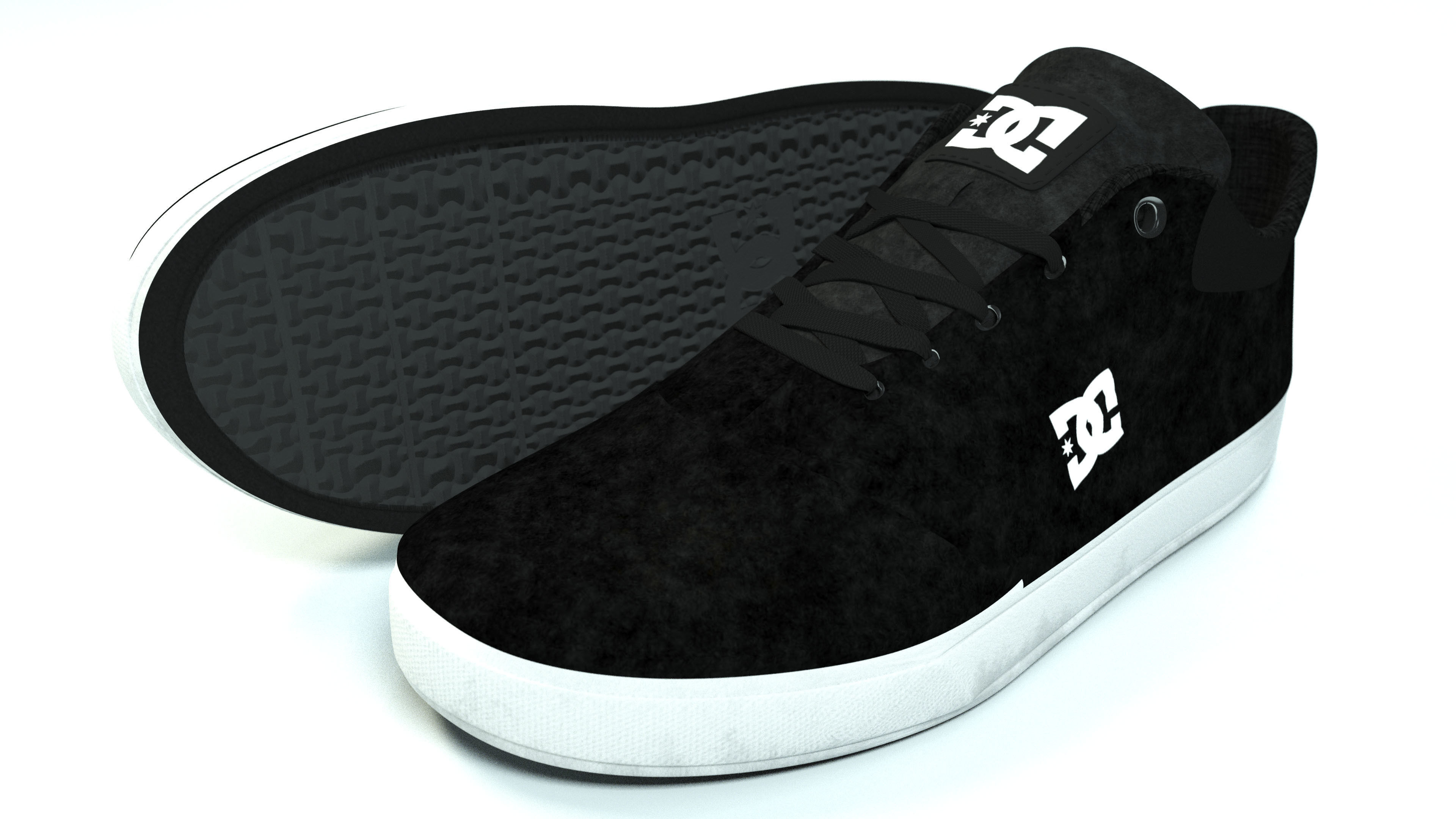 DC Shoes Crisis - Collection of 6 colors Low-poly 3D model_30