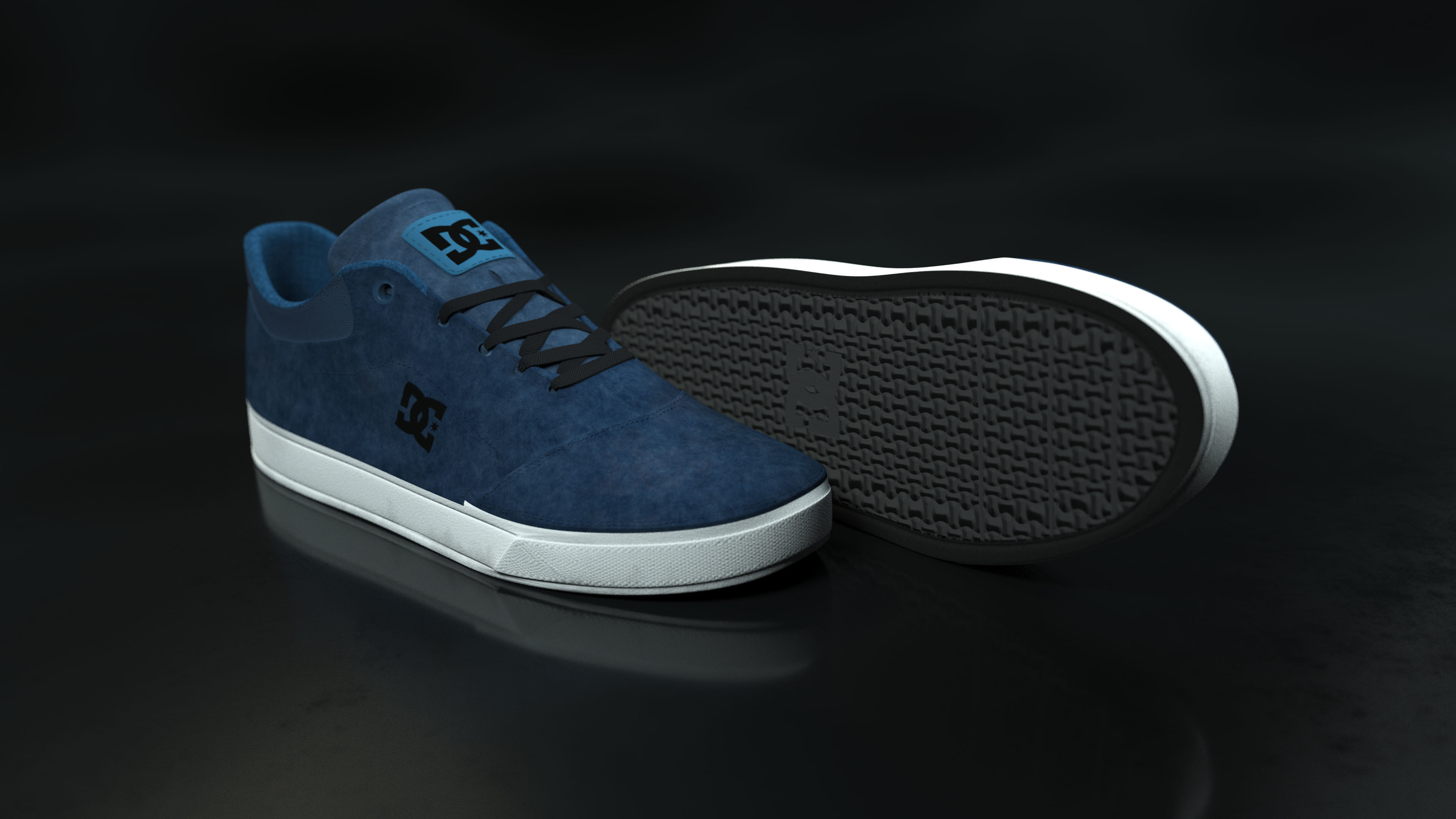 DC Shoes Crisis - Collection of 6 colors Low-poly 3D model_24
