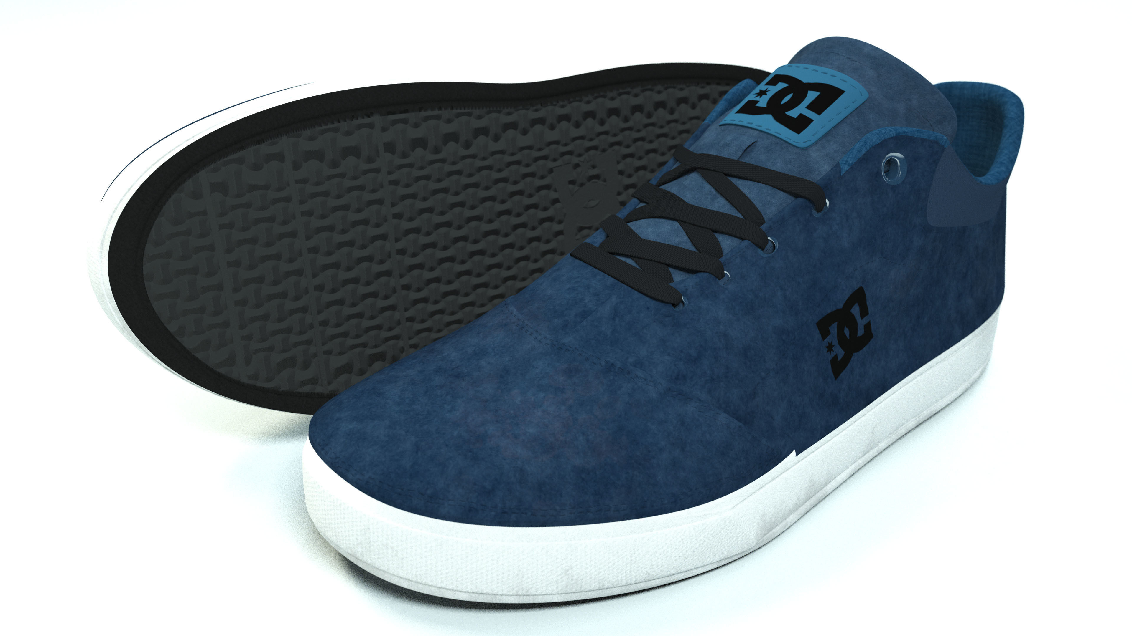 DC Shoes Crisis - Collection of 6 colors Low-poly 3D model_23
