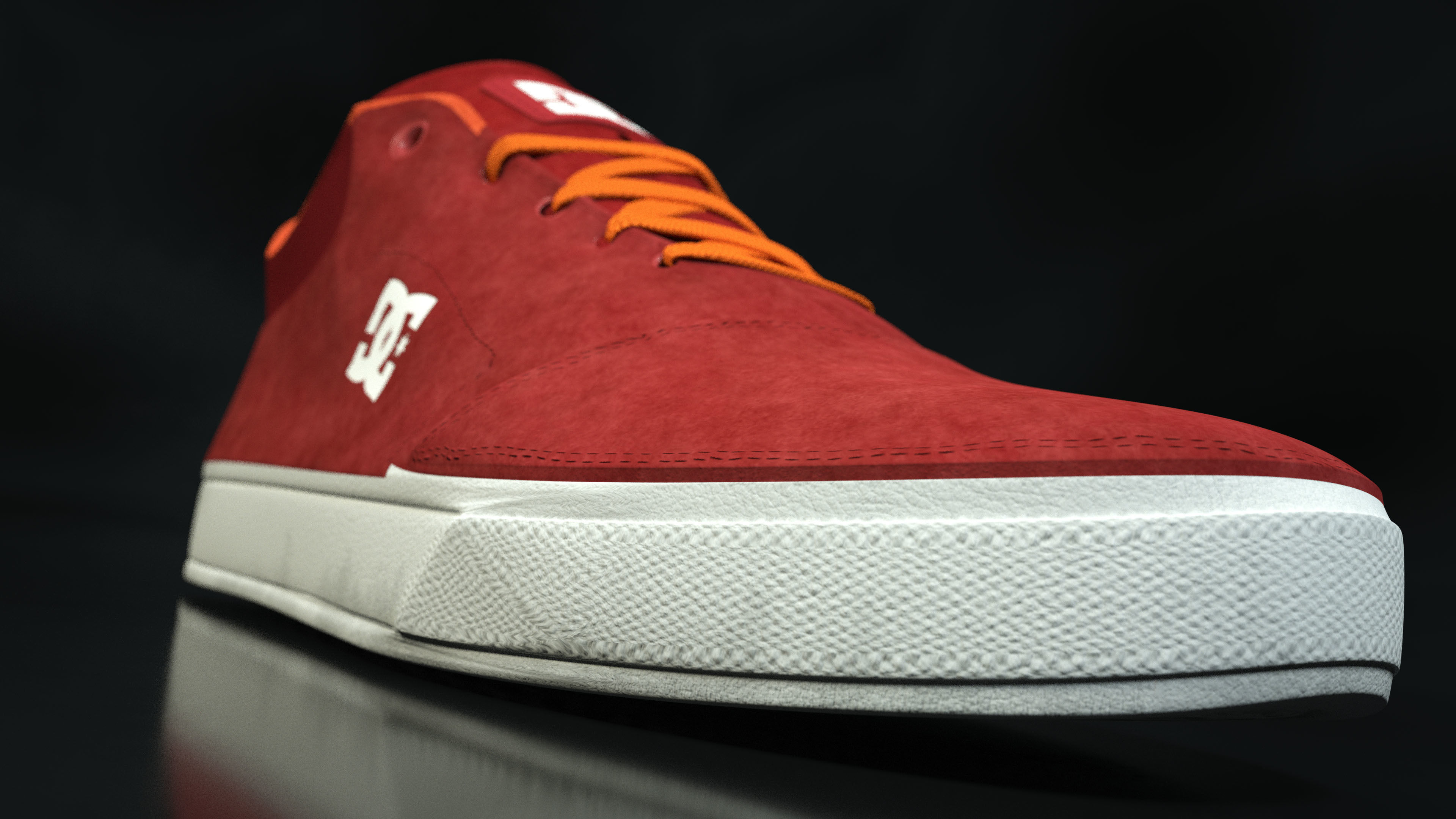 DC Shoes Crisis - Collection of 6 colors Low-poly 3D model_11
