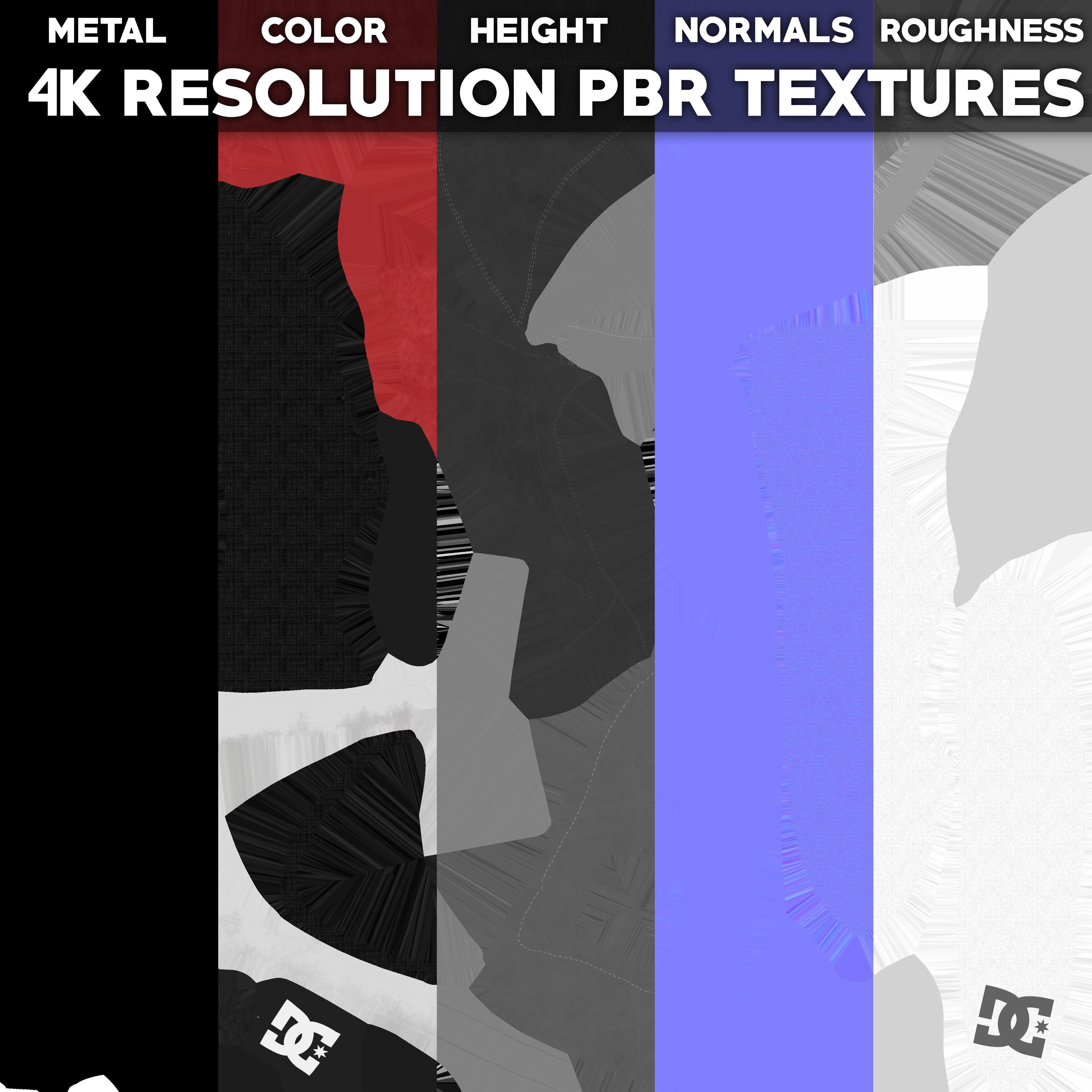 DC Shoes Crisis - Collection of 6 colors Low-poly 3D model_12