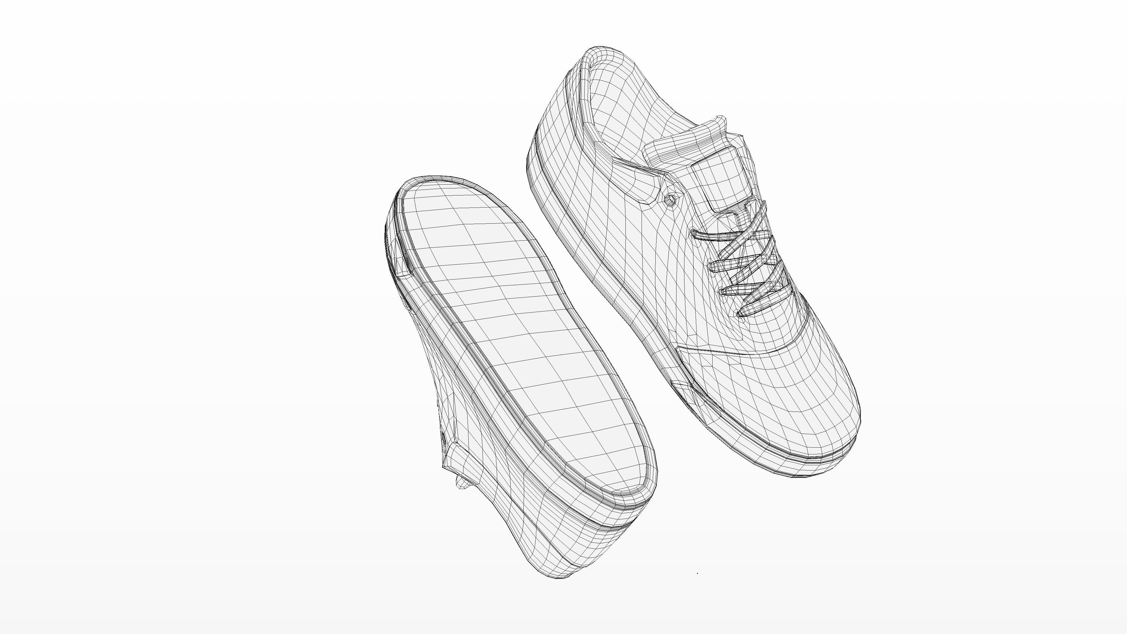 DC Shoes Crisis - Collection of 6 colors Low-poly 3D model_46