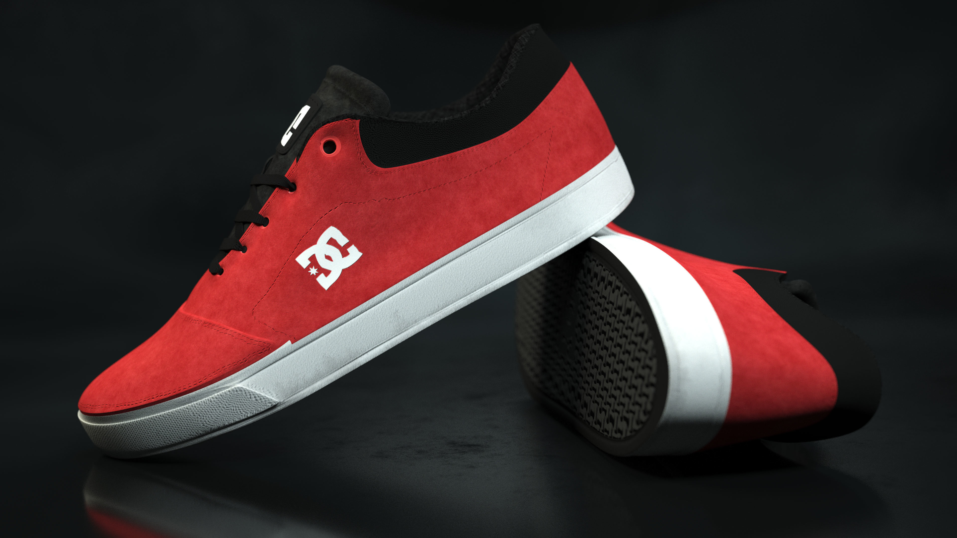 DC Shoes Crisis - Collection of 6 colors Low-poly 3D model_4