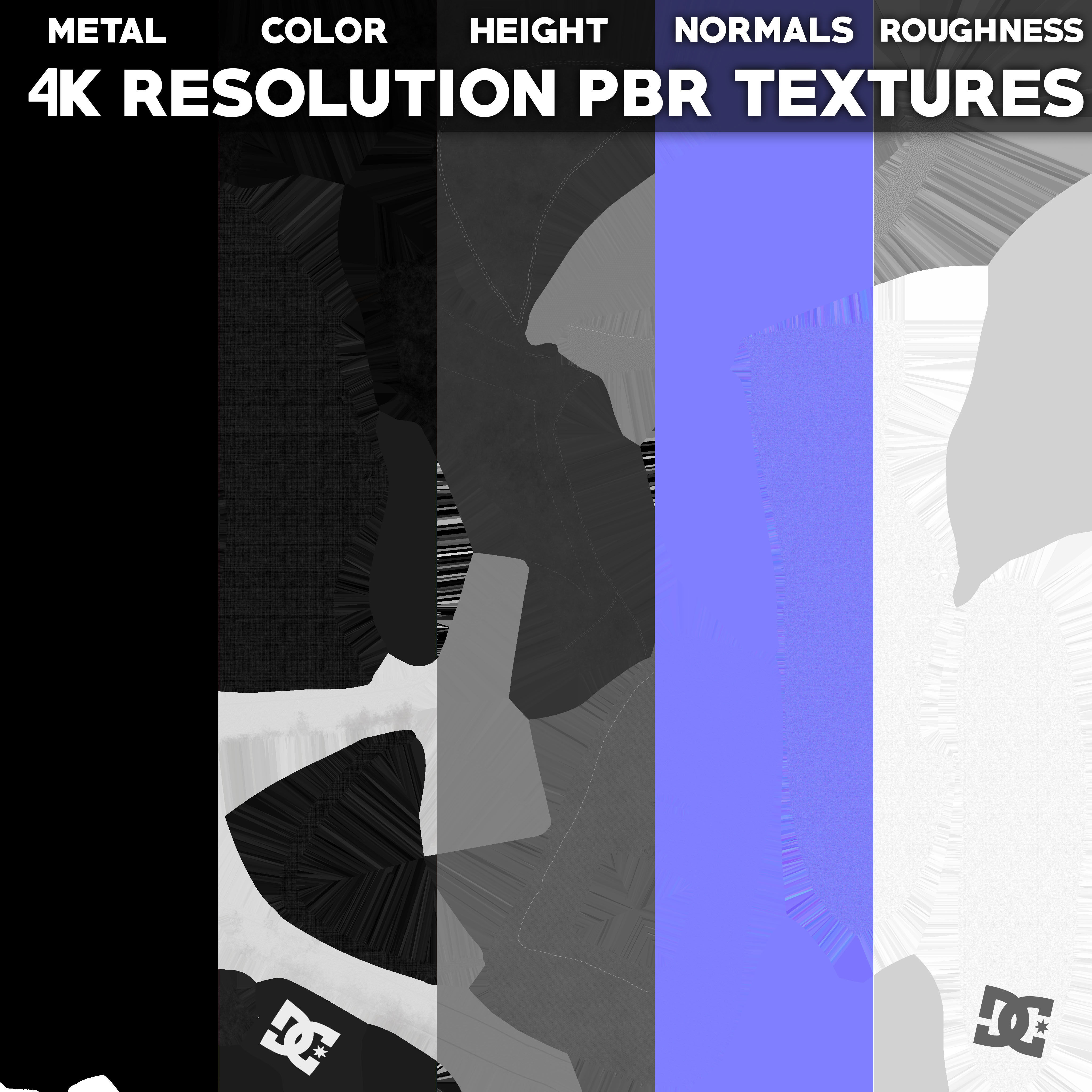 DC Shoes Crisis - Collection of 6 colors Low-poly 3D model_26