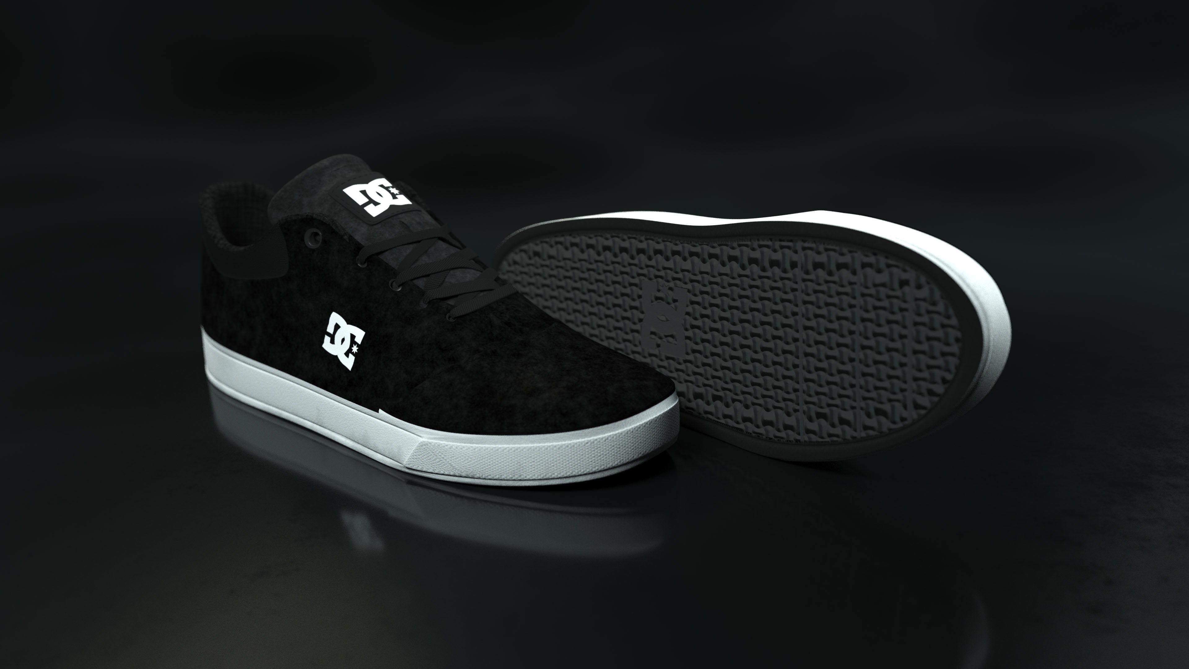 DC Shoes Crisis - Collection of 6 colors Low-poly 3D model_28
