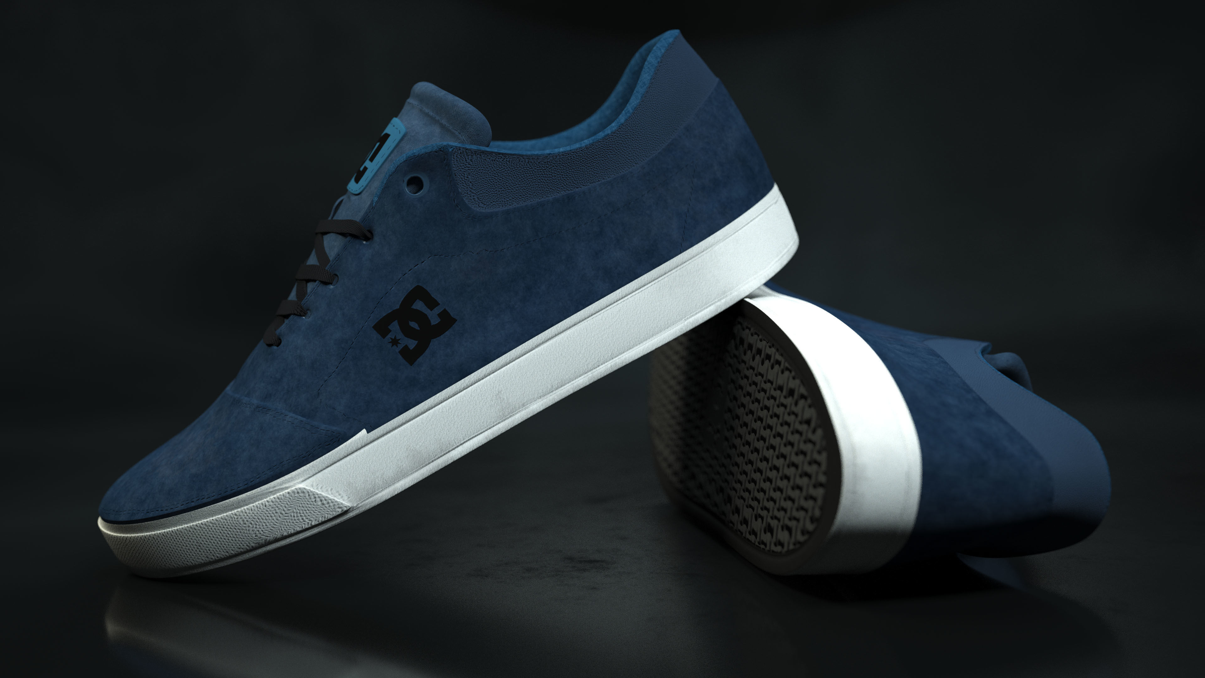 DC Shoes Crisis - Collection of 6 colors Low-poly 3D model_22