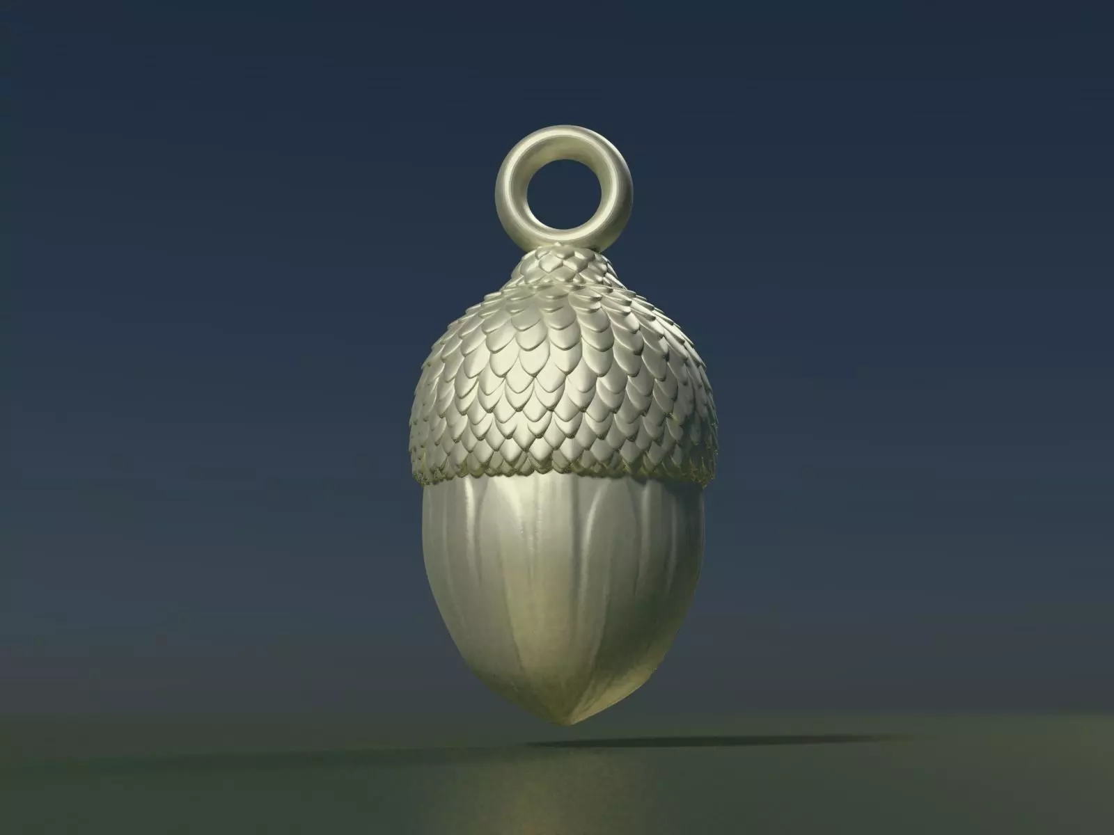 Acorn Pendant 3D print model_0